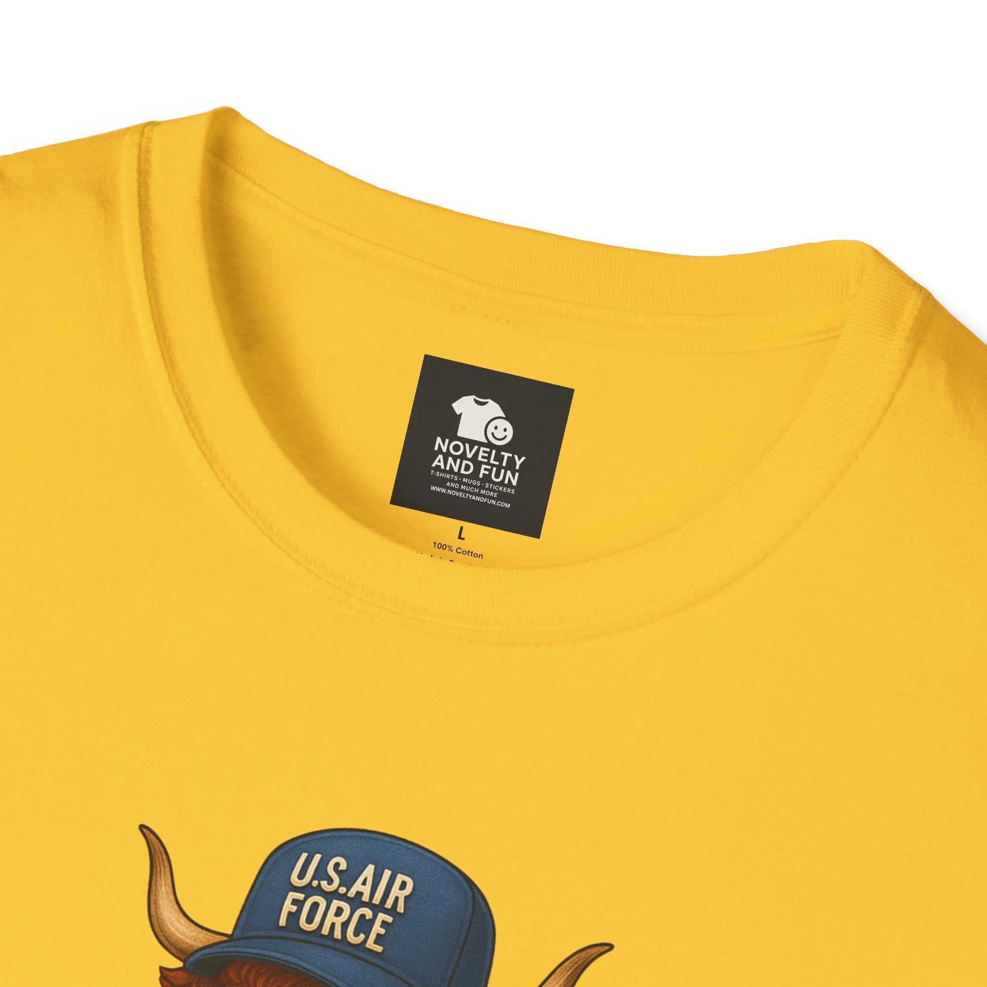 Air Force Veteran's Day Highland Cow T-Shirt