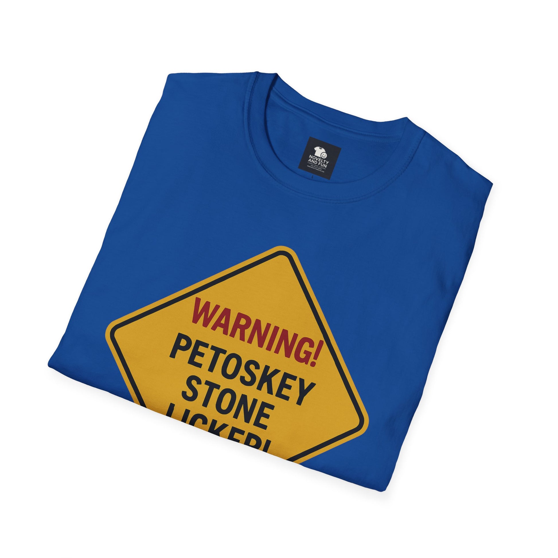 Warning! Contains Petoskey Stone Licker T-Shirt, Funny Gift, Unisex Tee, [...]