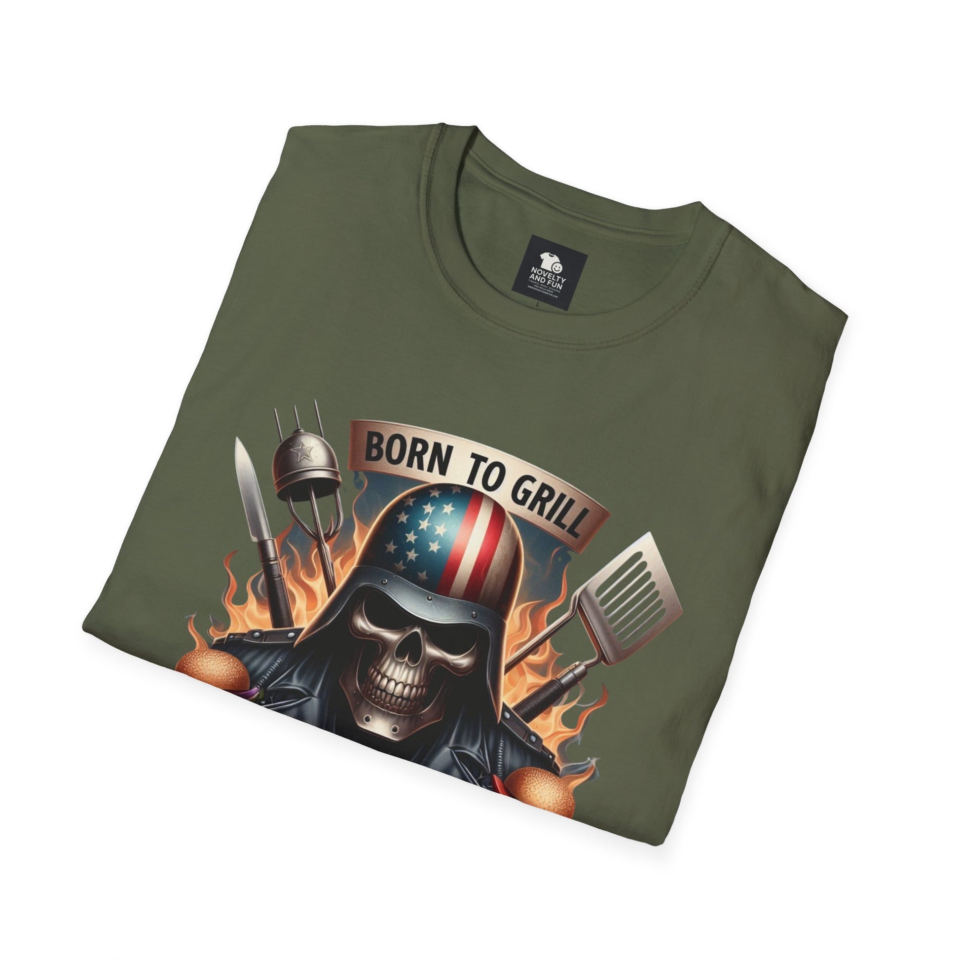 Born to Grill No. 1 Dad T-Shirt - Perfect Gift for Father's Day & BBQ Lovers