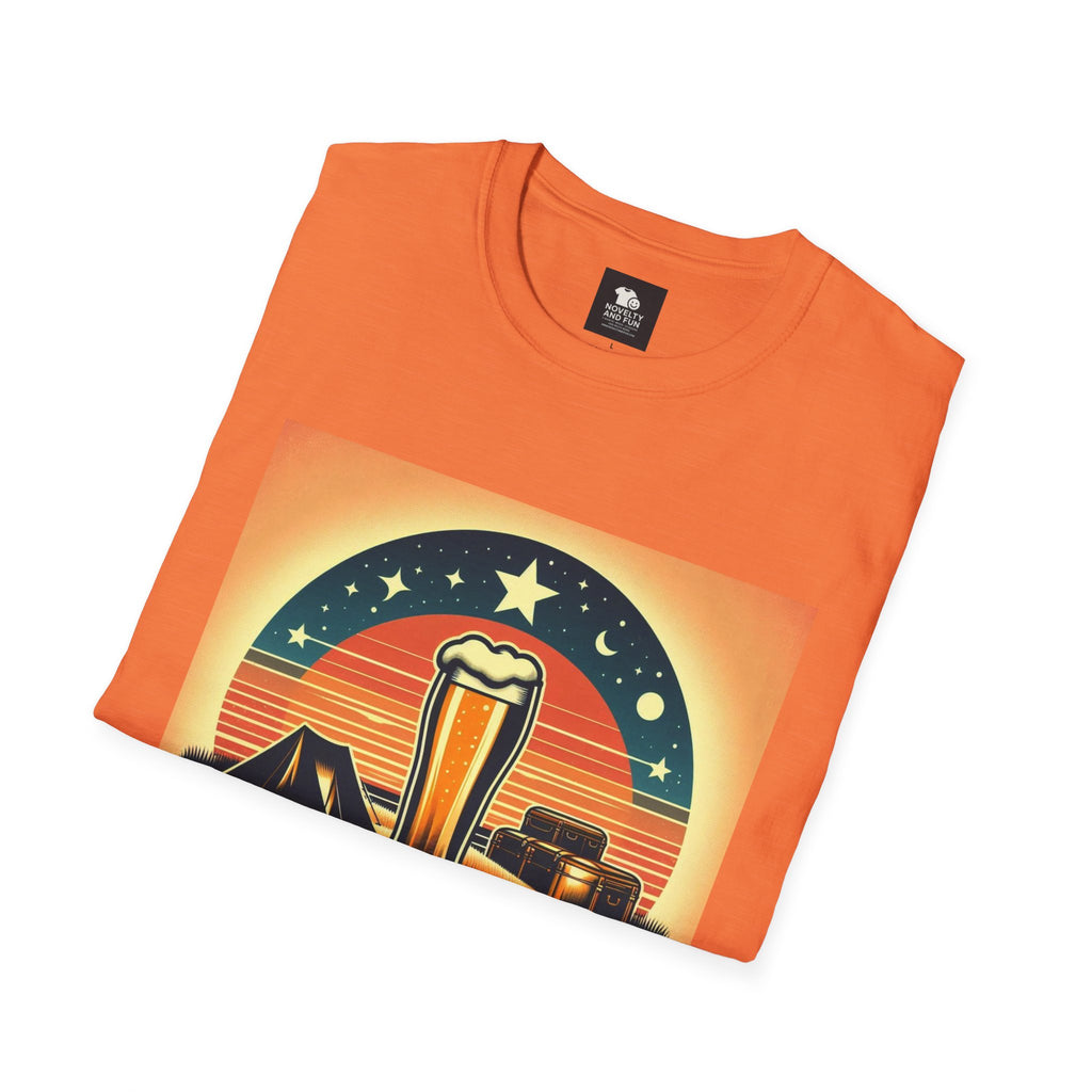 Vintage Beer Graphic Unisex T-Shirt | Retro Style Tee for Beer Lovers and Camping