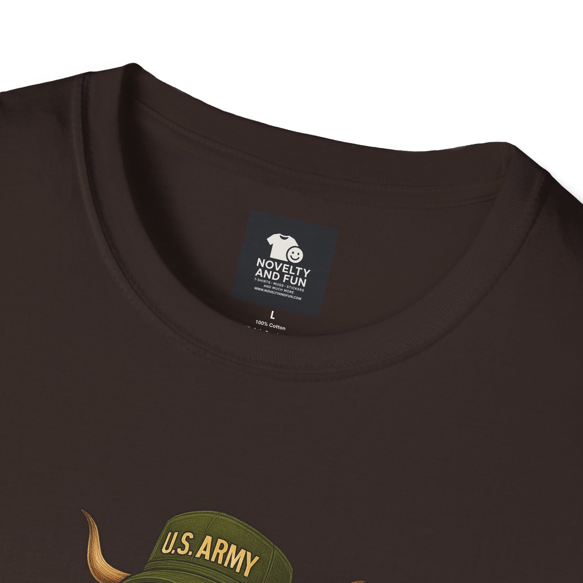Veteran's Day Army Highland Cow T-Shirt
