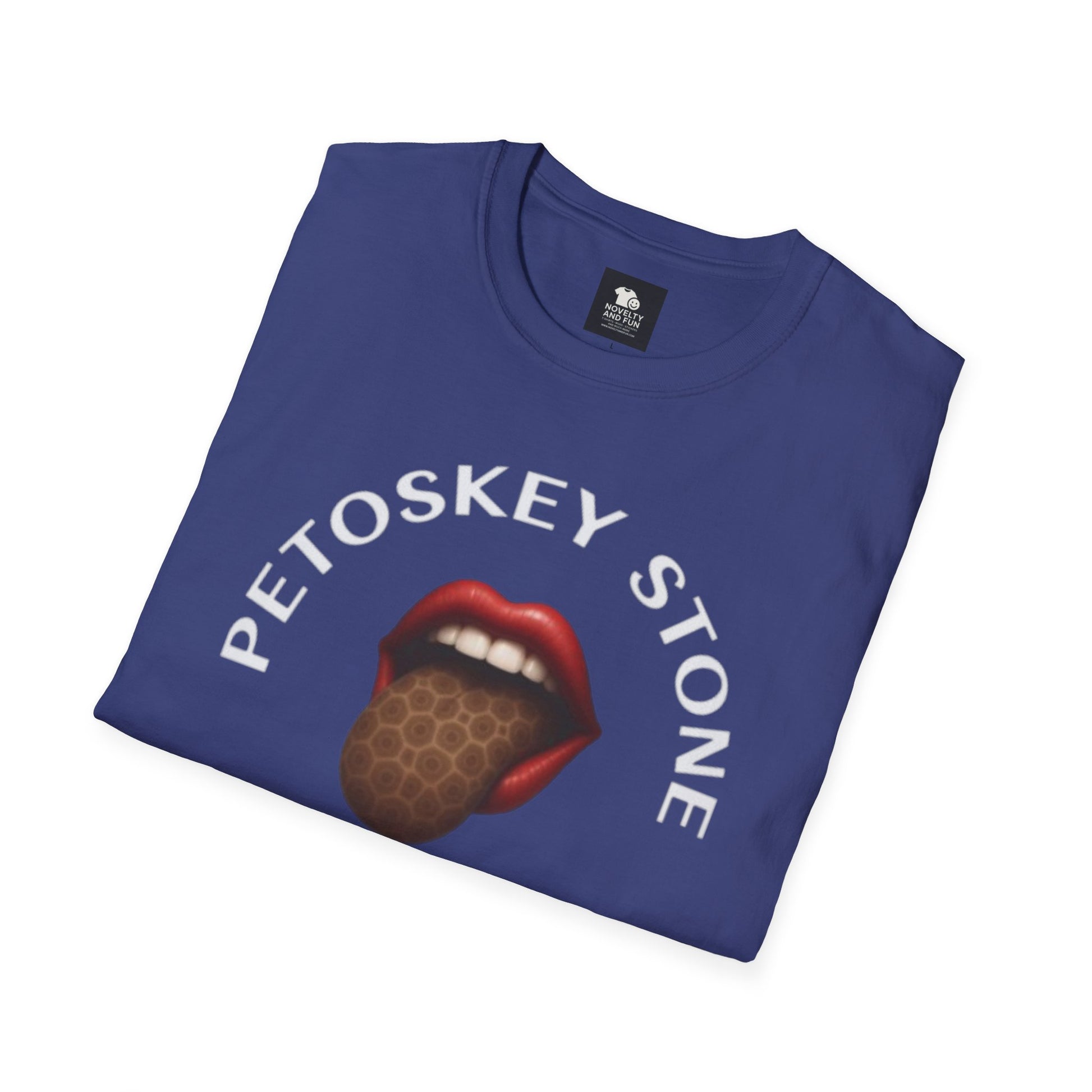 Graphic Tee with Petoskey Stone Licker! Michigan Lake Style