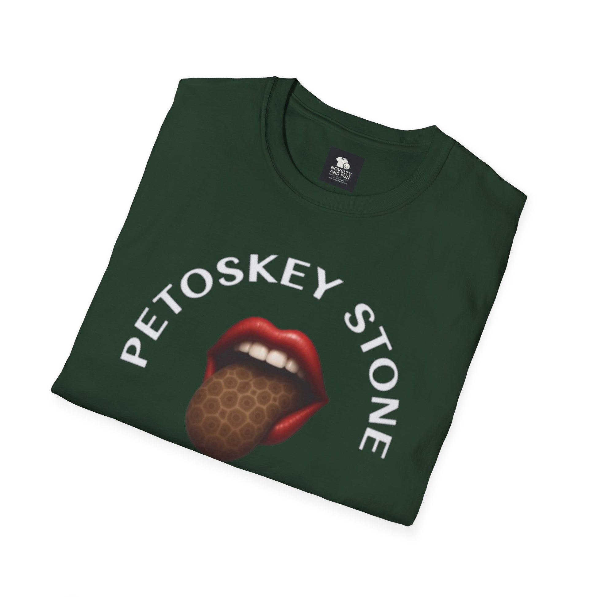 Graphic Tee with Petoskey Stone Licker! Michigan Lake Style