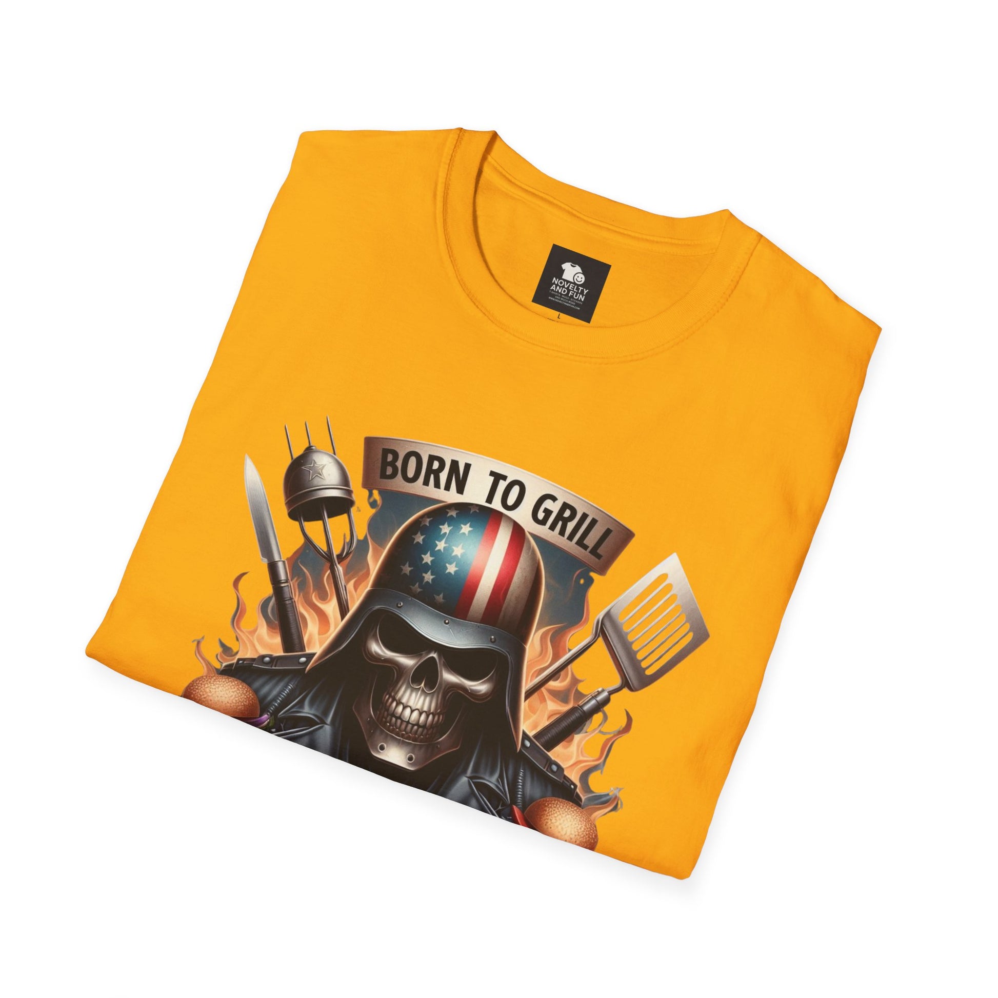 Born to Grill No. 1 Dad T-Shirt - Perfect Gift for Father's Day & BBQ Lovers