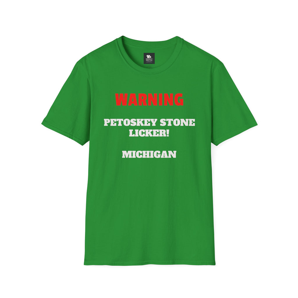 Petoskey Stone Licker Unisex Softstyle T-Shirt - Perfect for Michigan Lovers