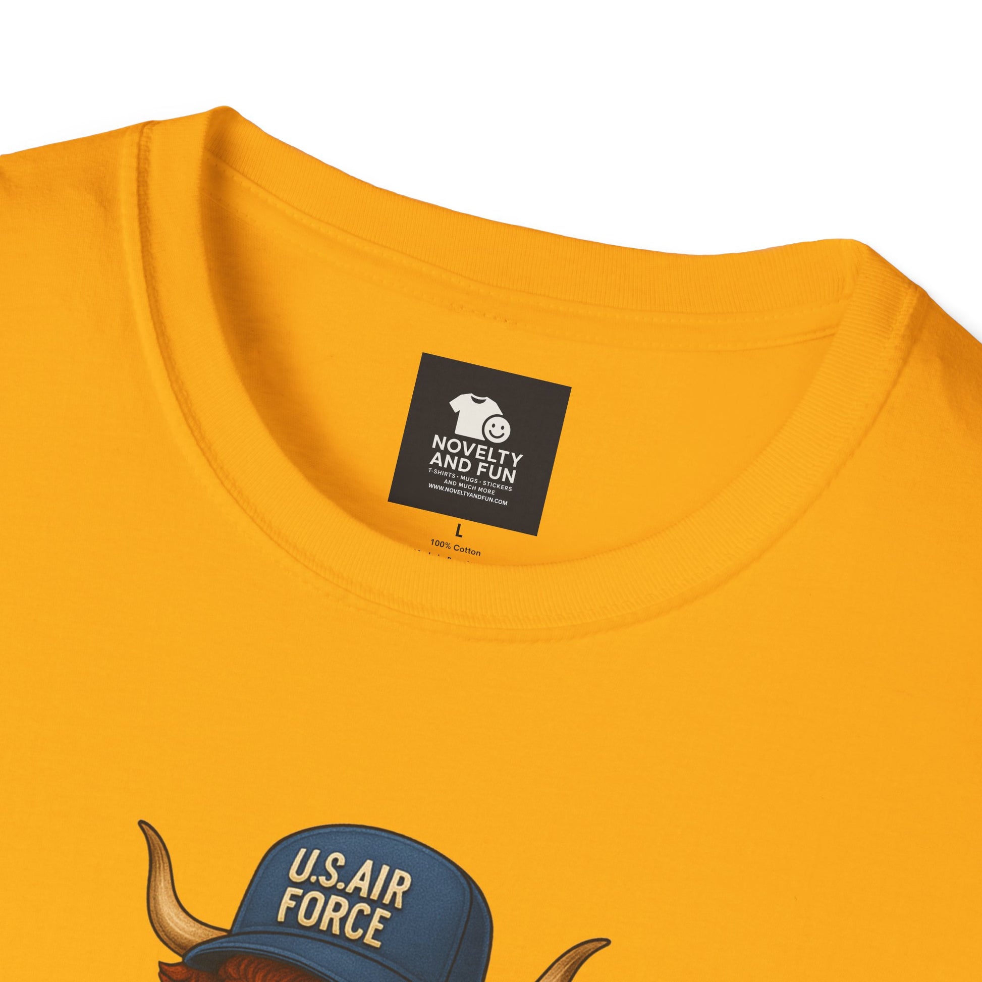Air Force Veteran's Day Highland Cow T-Shirt