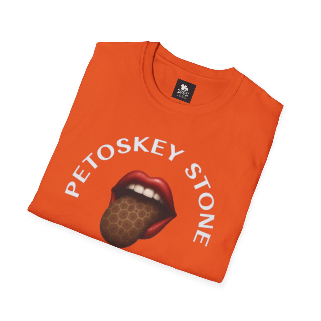 Graphic Tee with Petoskey Stone Licker! Michigan Lake Style