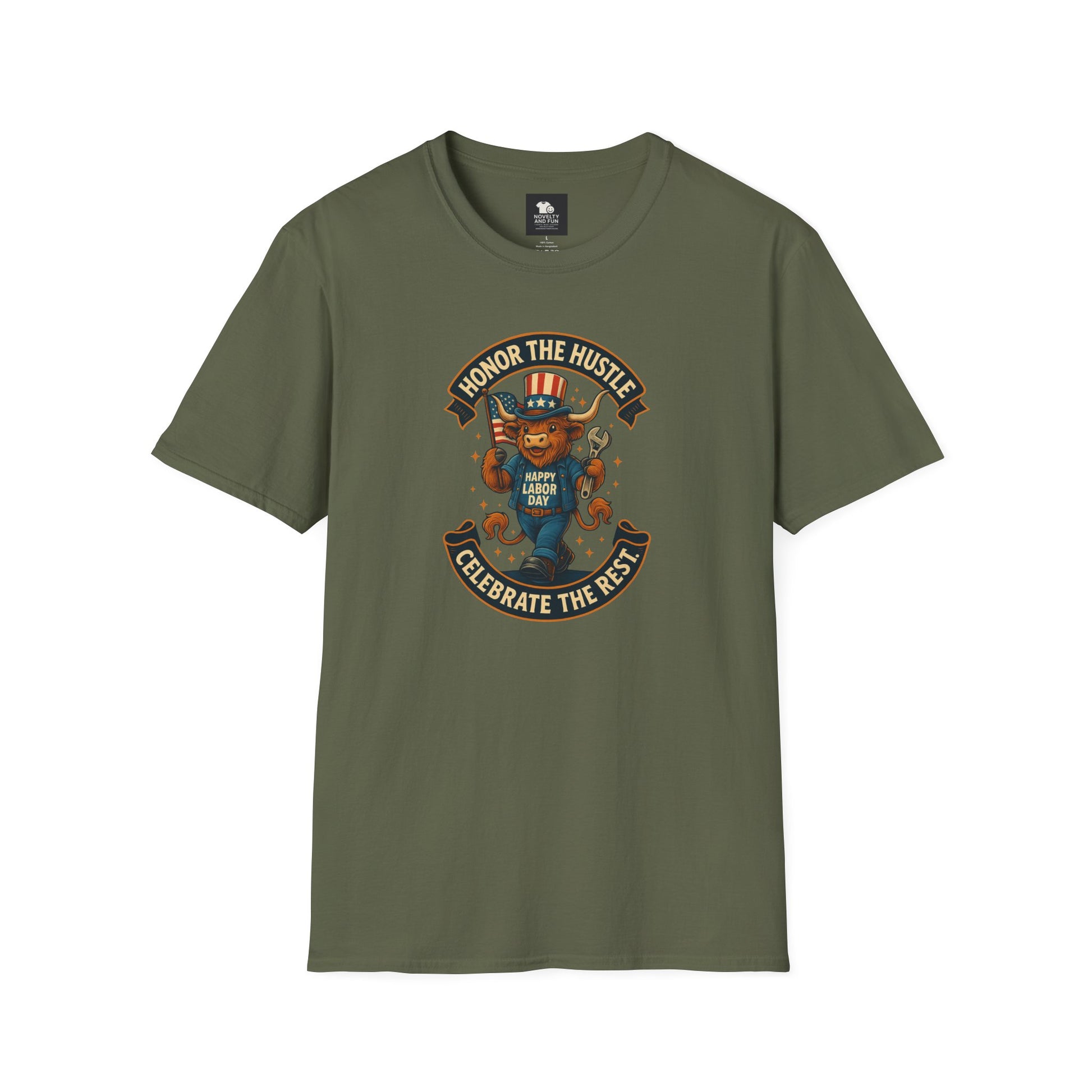Celebrate Labor Day with Our Happy Highland Cow T-Shirt!