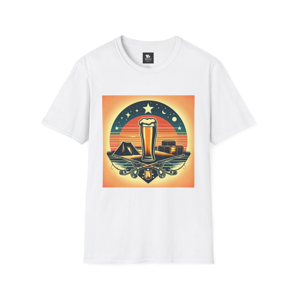 Vintage Beer Graphic Unisex T-Shirt | Retro Style Tee for Beer Lovers and Camping