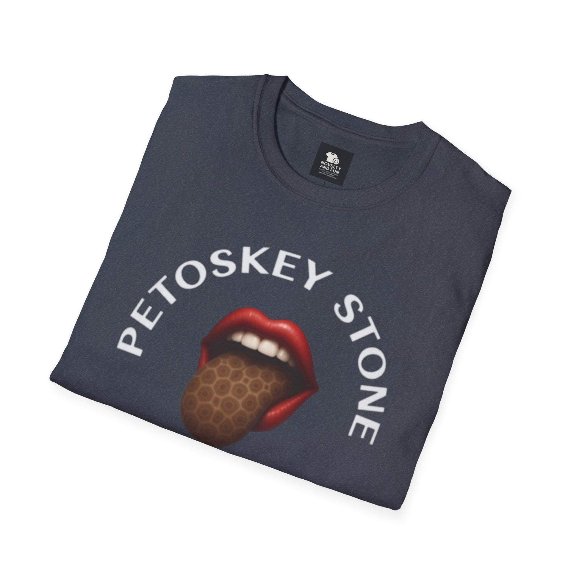 Graphic Tee with Petoskey Stone Licker! Michigan Lake Style
