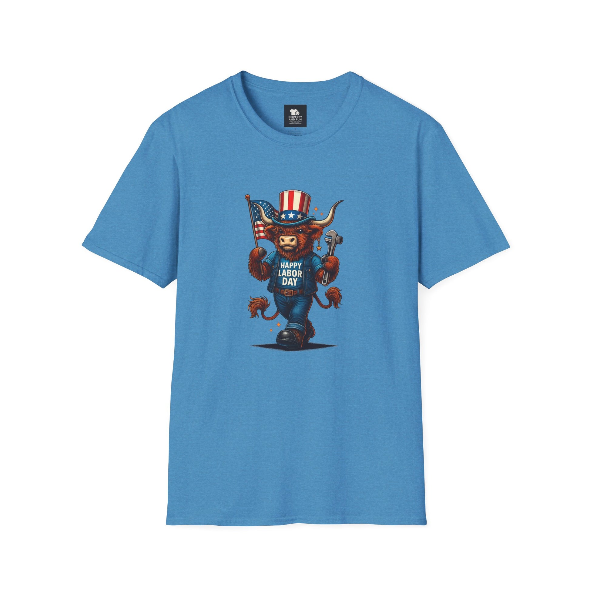 Happy Labor Day Highland Cow T-Shirt