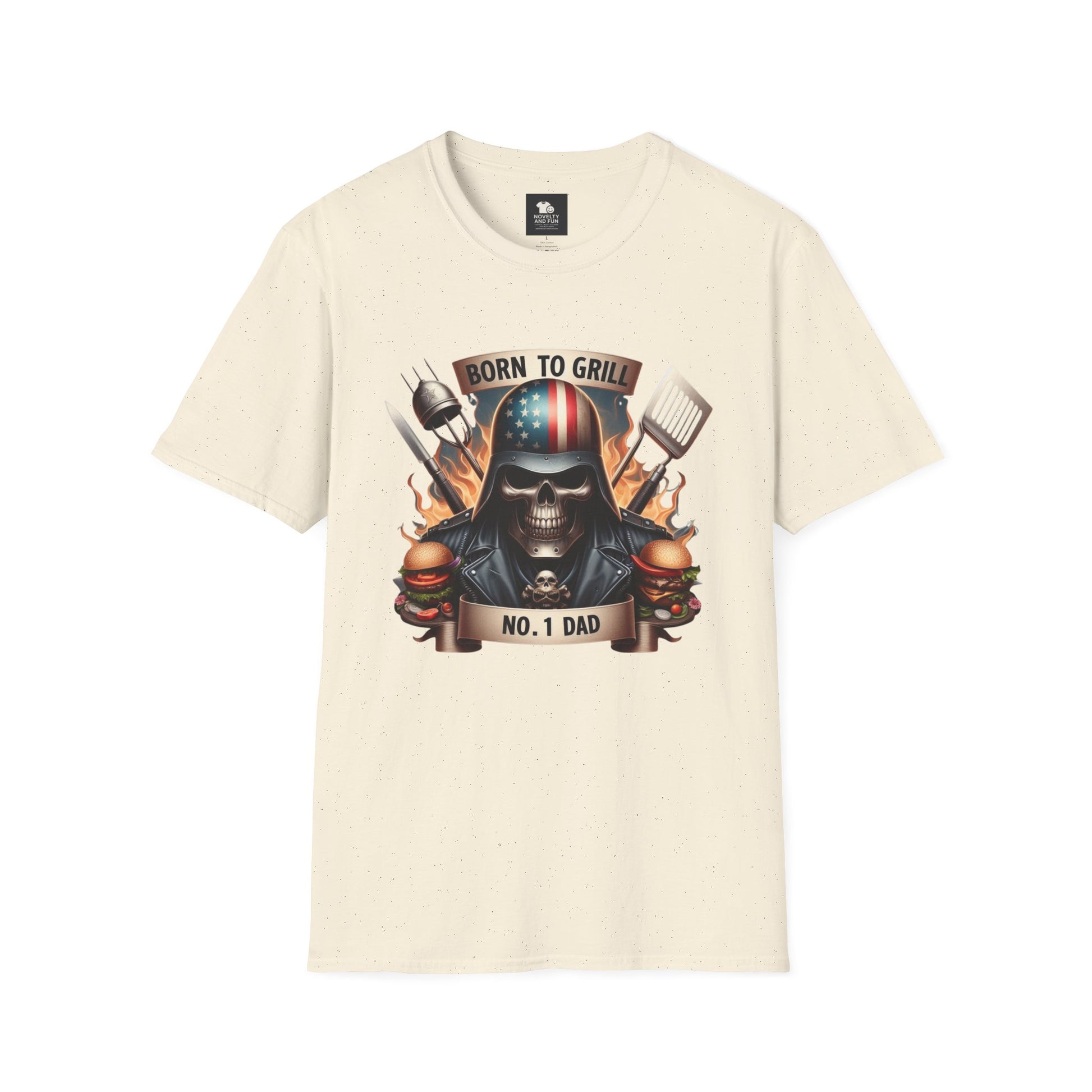 Born to Grill No. 1 Dad T-Shirt - Perfect Gift for Father's Day & BBQ Lovers