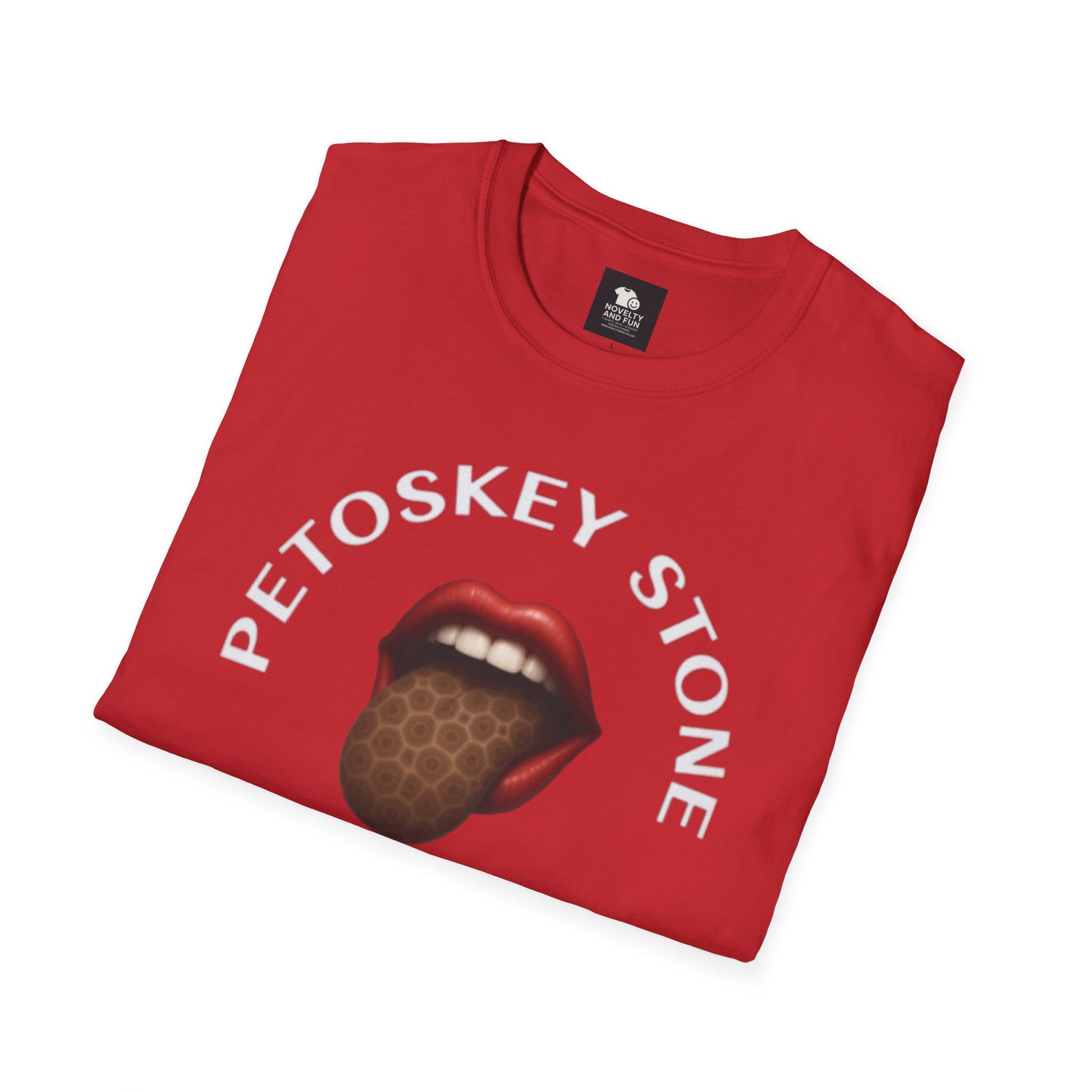 Graphic Tee with Petoskey Stone Licker! Michigan Lake Style