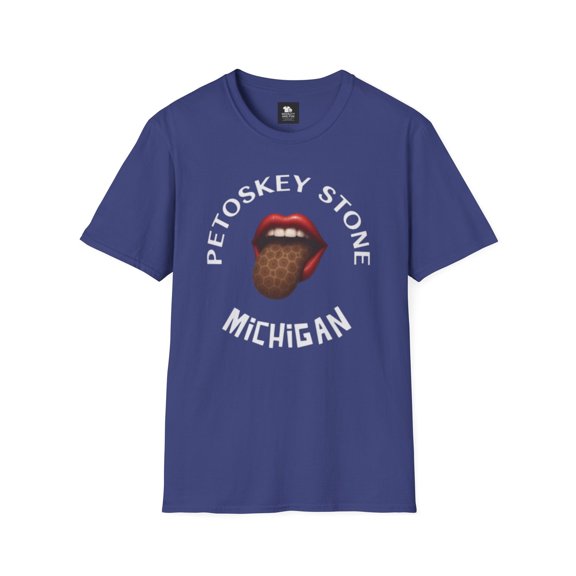 Graphic Tee with Petoskey Stone Licker! Michigan Lake Style