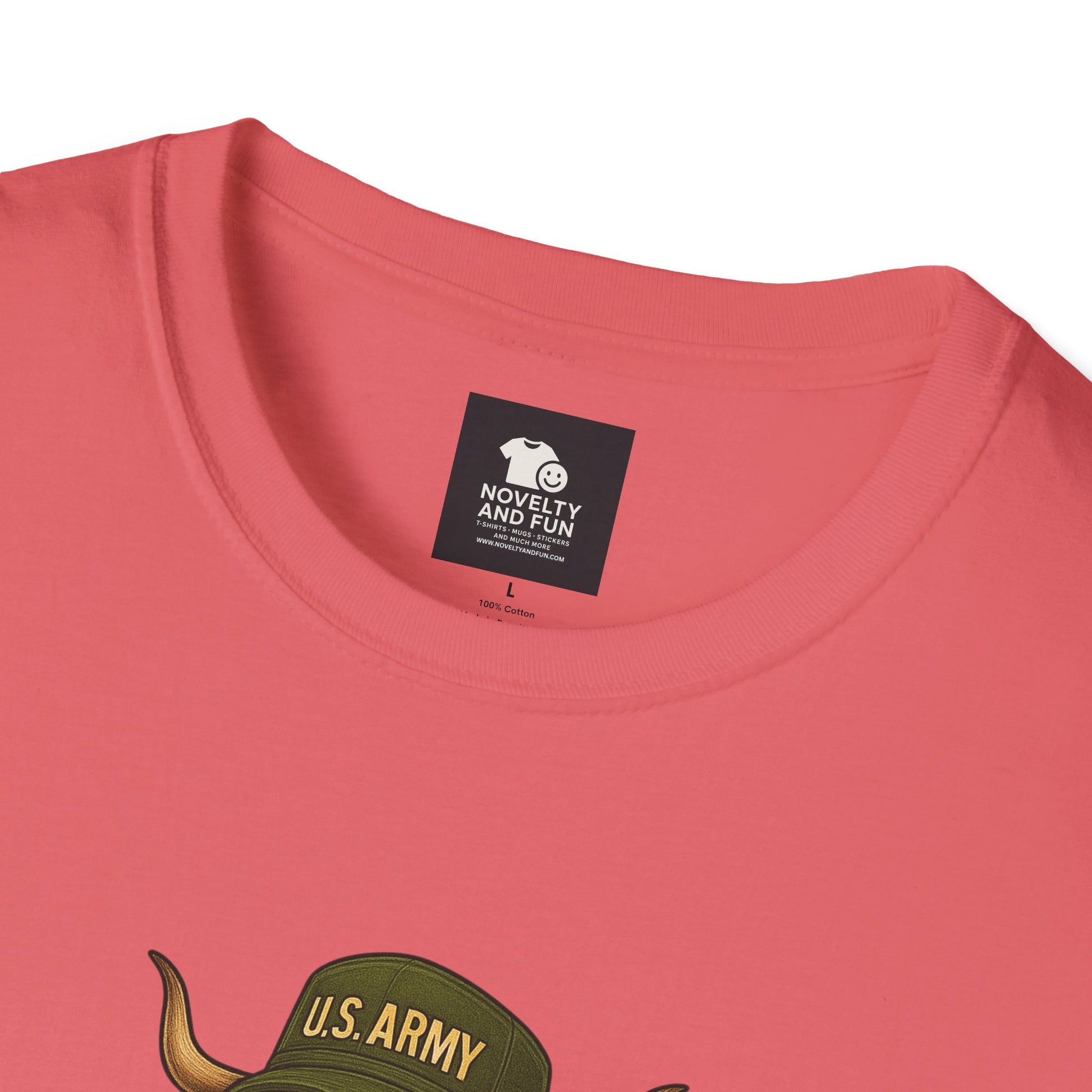 Veteran's Day Army Highland Cow T-Shirt