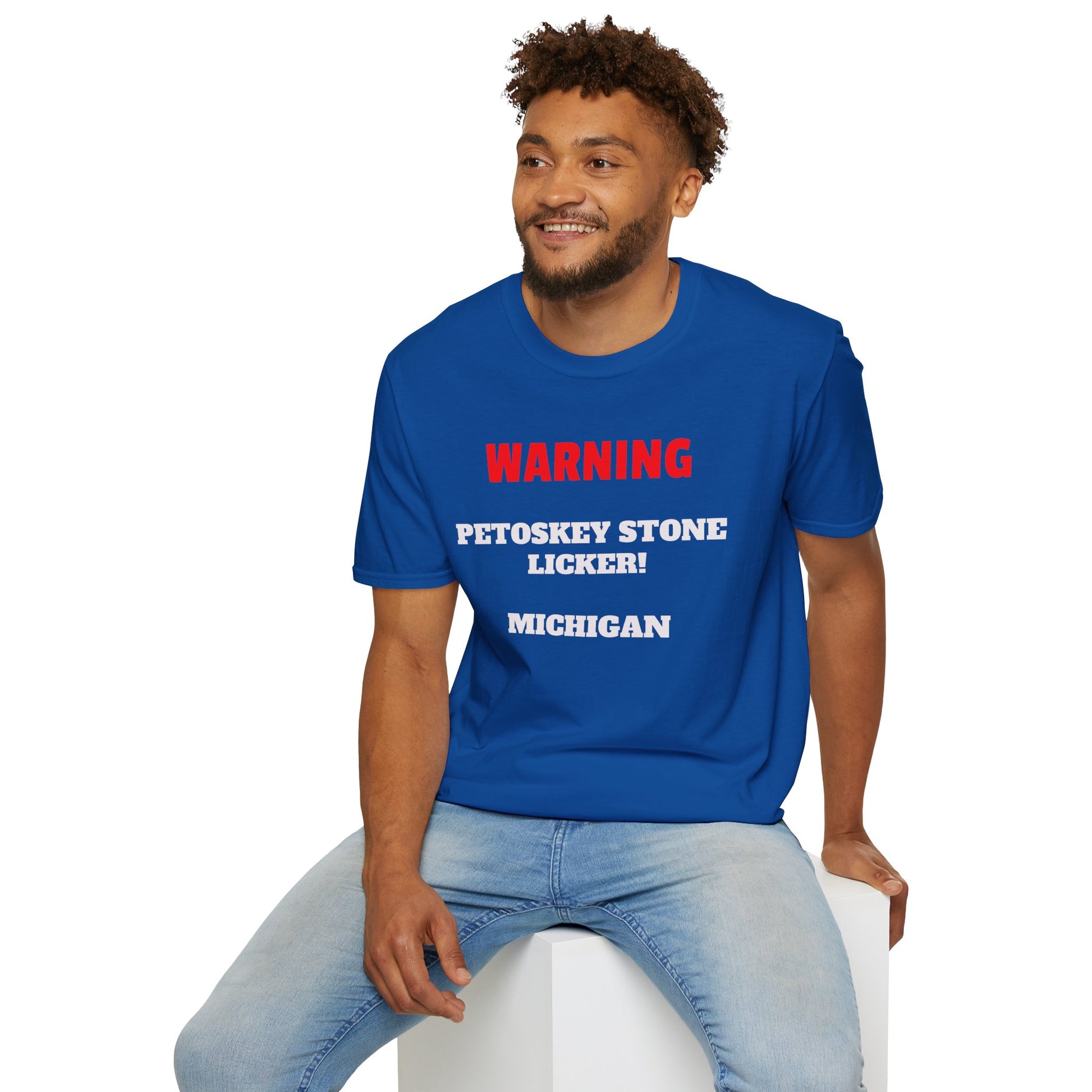 Petoskey Stone Licker Unisex Softstyle T-Shirt - Perfect for Michigan Lovers