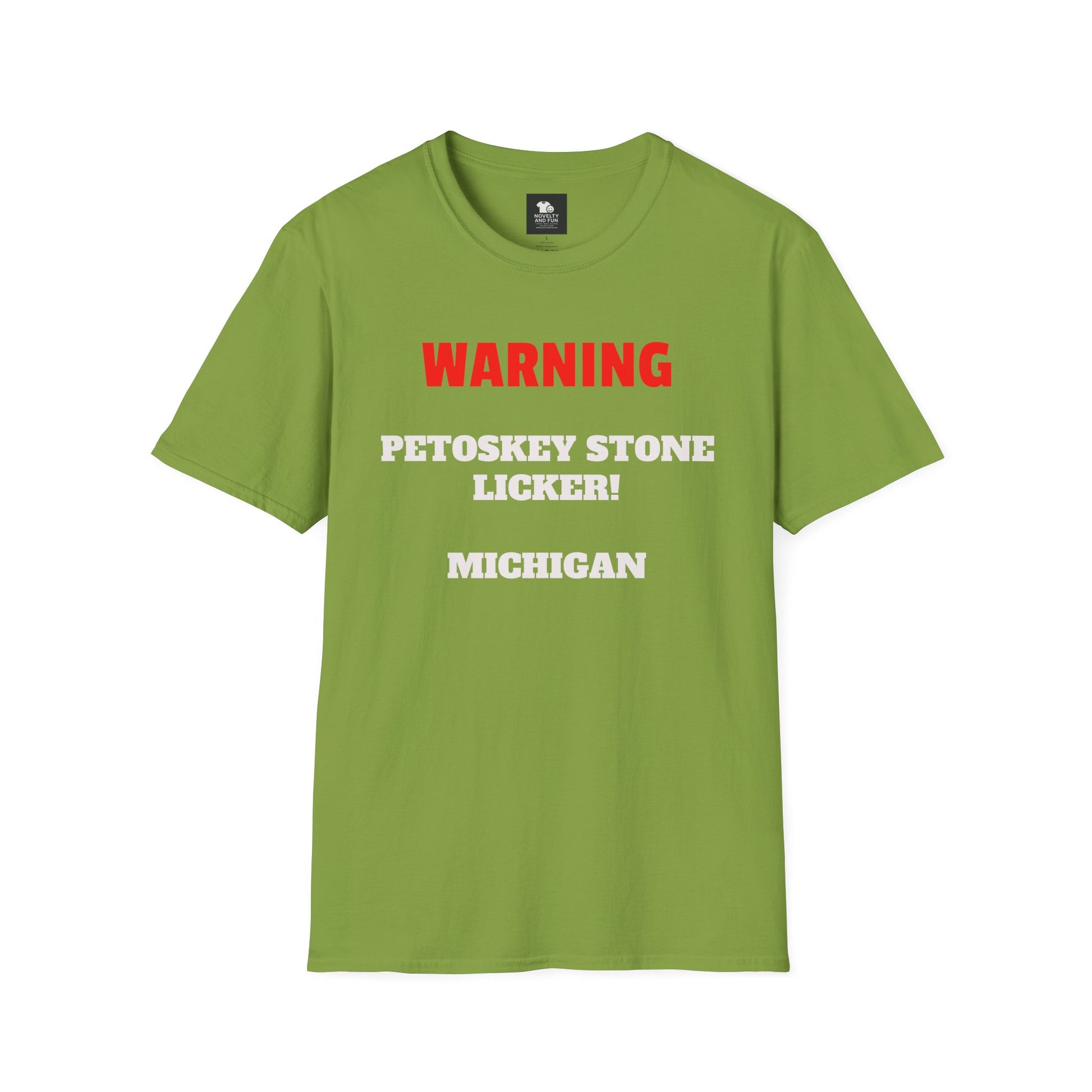 Petoskey Stone Licker Unisex Softstyle T-Shirt - Perfect for Michigan Lovers