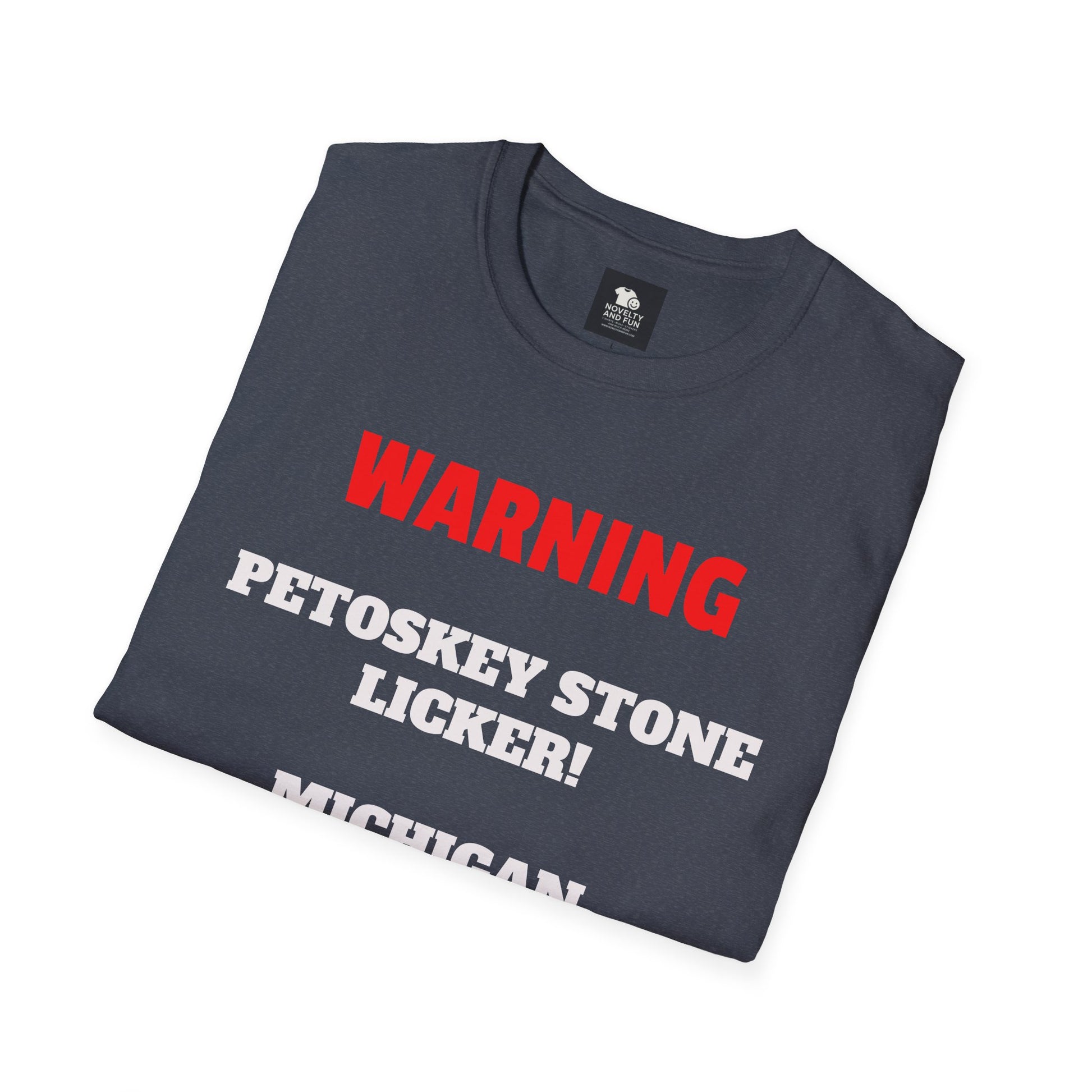 Petoskey Stone Licker Unisex Softstyle T-Shirt - Perfect for Michigan Lovers