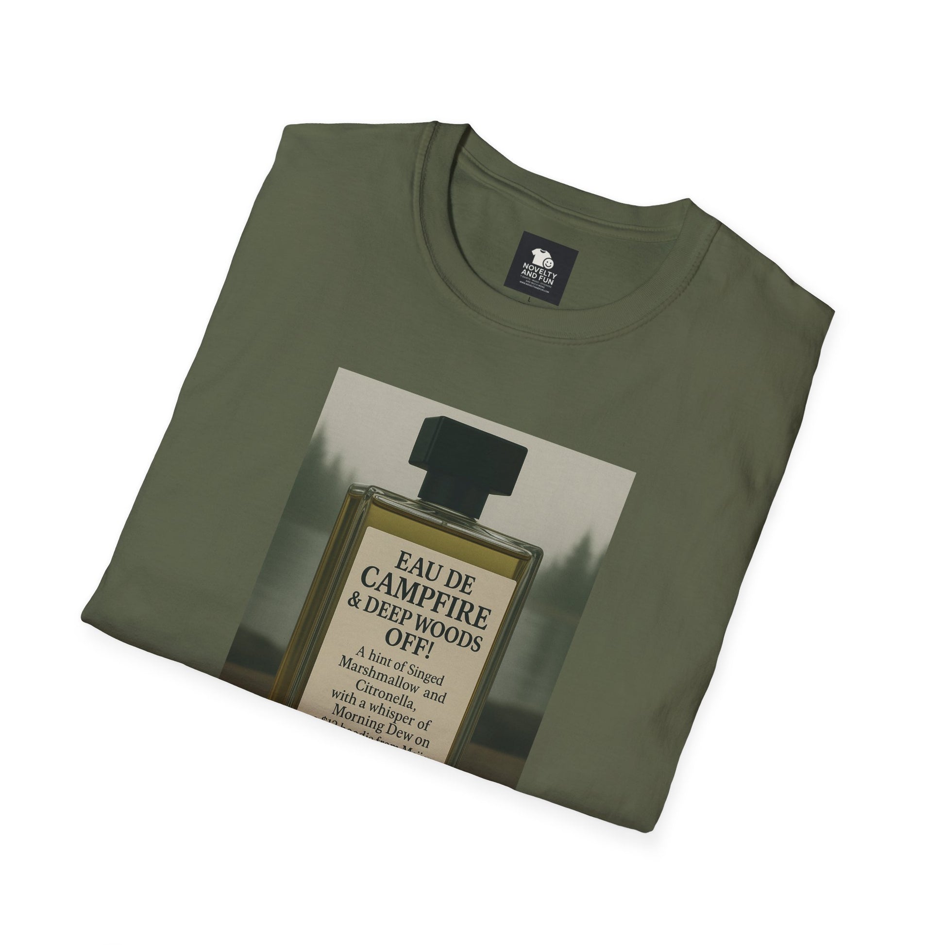 Campfire T-Shirt - Fun Michigan Camping Scent Tee