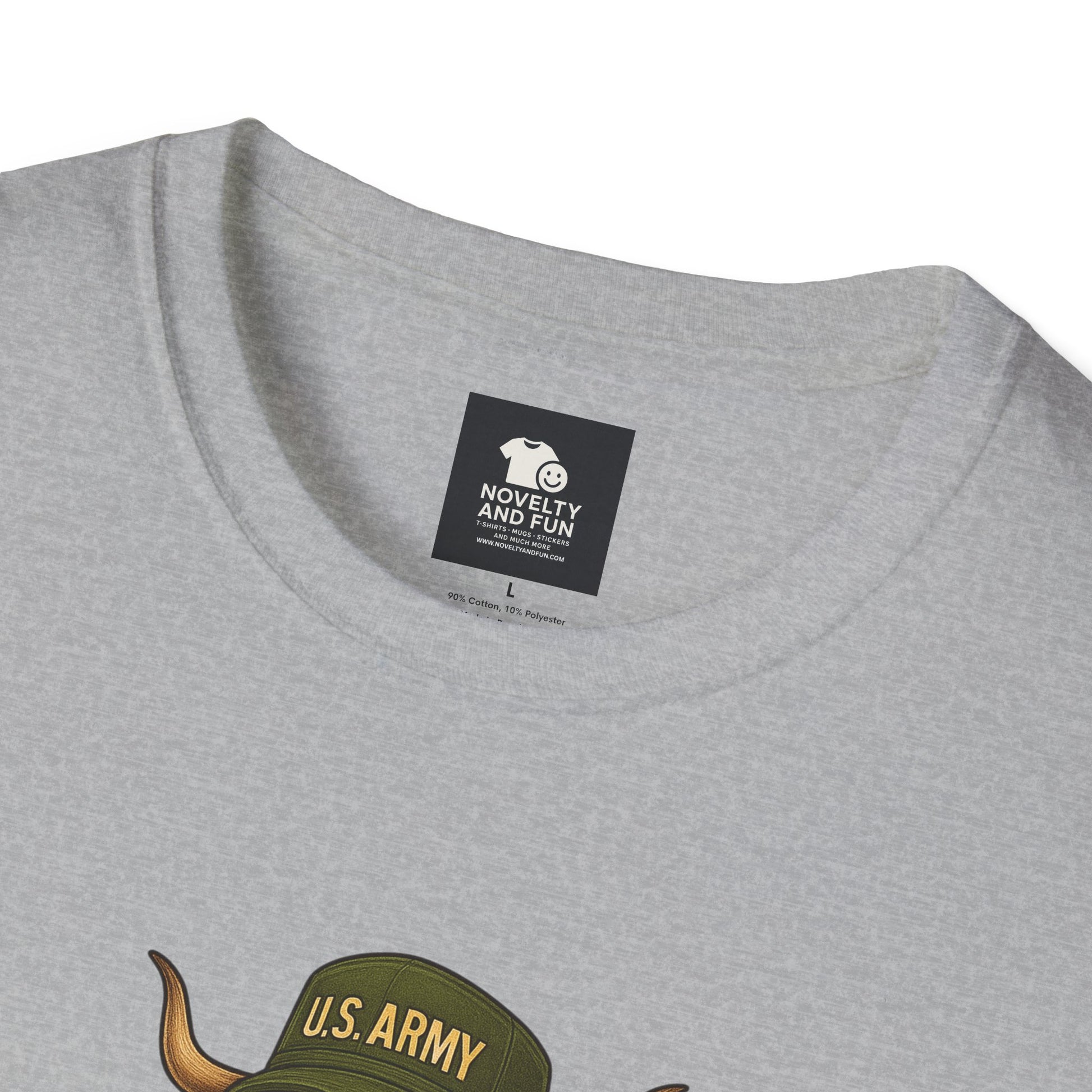 Veteran's Day Army Highland Cow T-Shirt