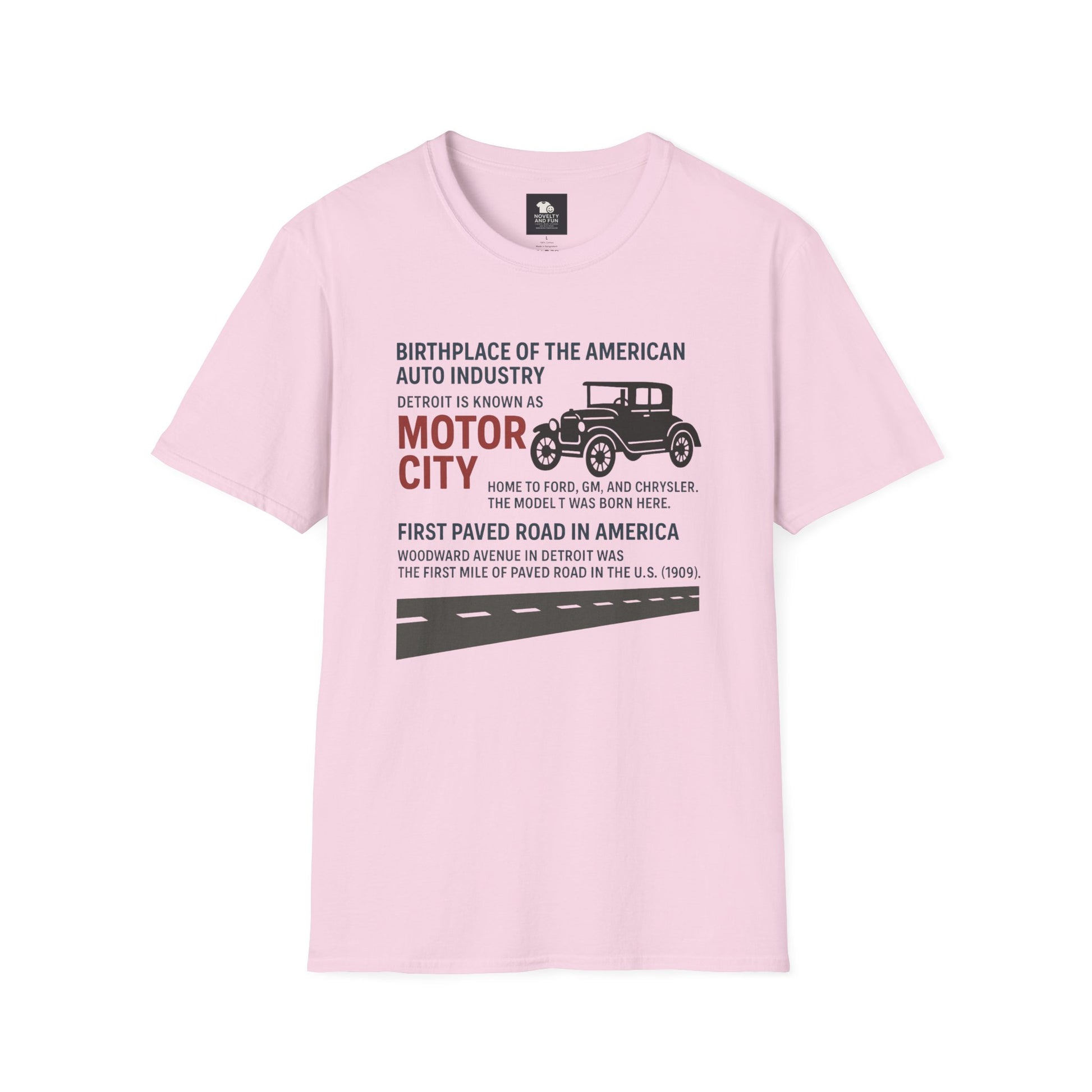 Motor City T-Shirt - Detroit Auto Heritage Vintage Car Lover Gift