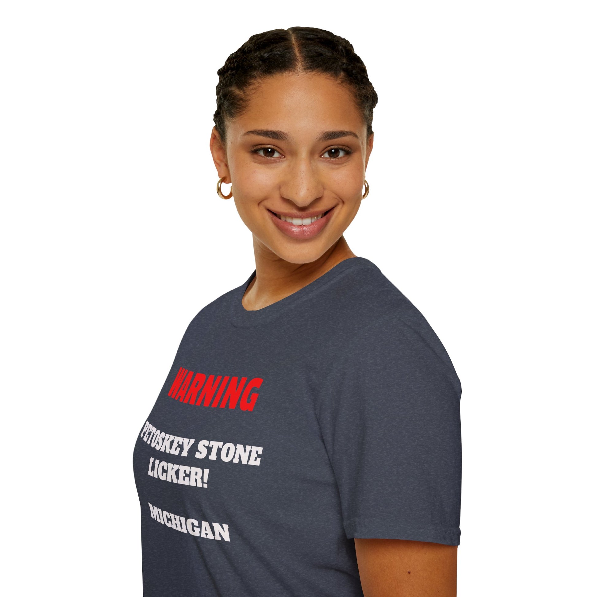 Petoskey Stone Licker Unisex Softstyle T-Shirt - Perfect for Michigan Lovers