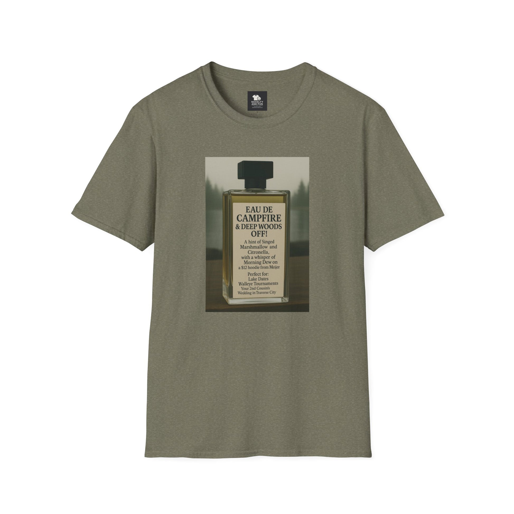 Campfire T-Shirt - Fun Michigan Camping Scent Tee