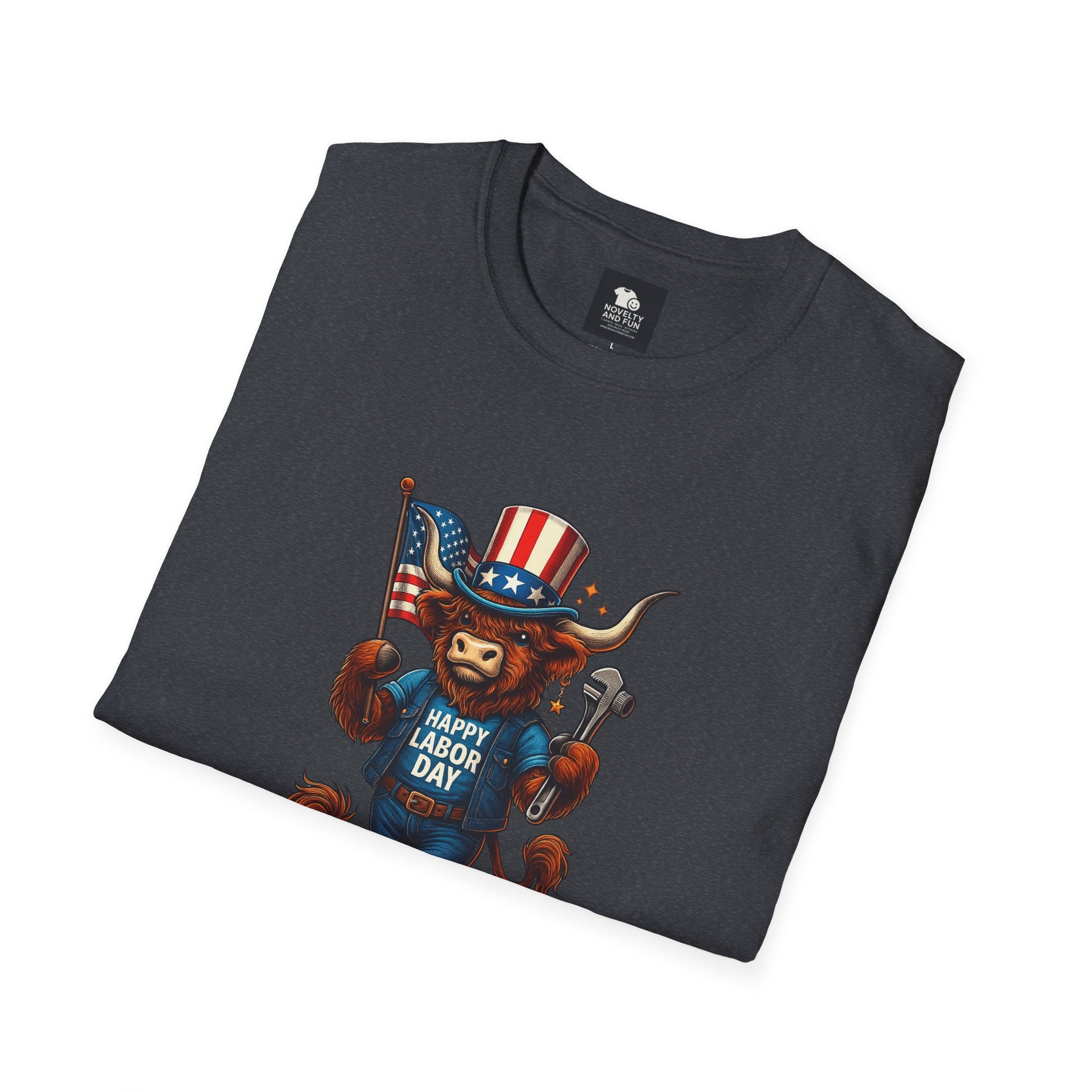 Happy Labor Day Highland Cow T-Shirt