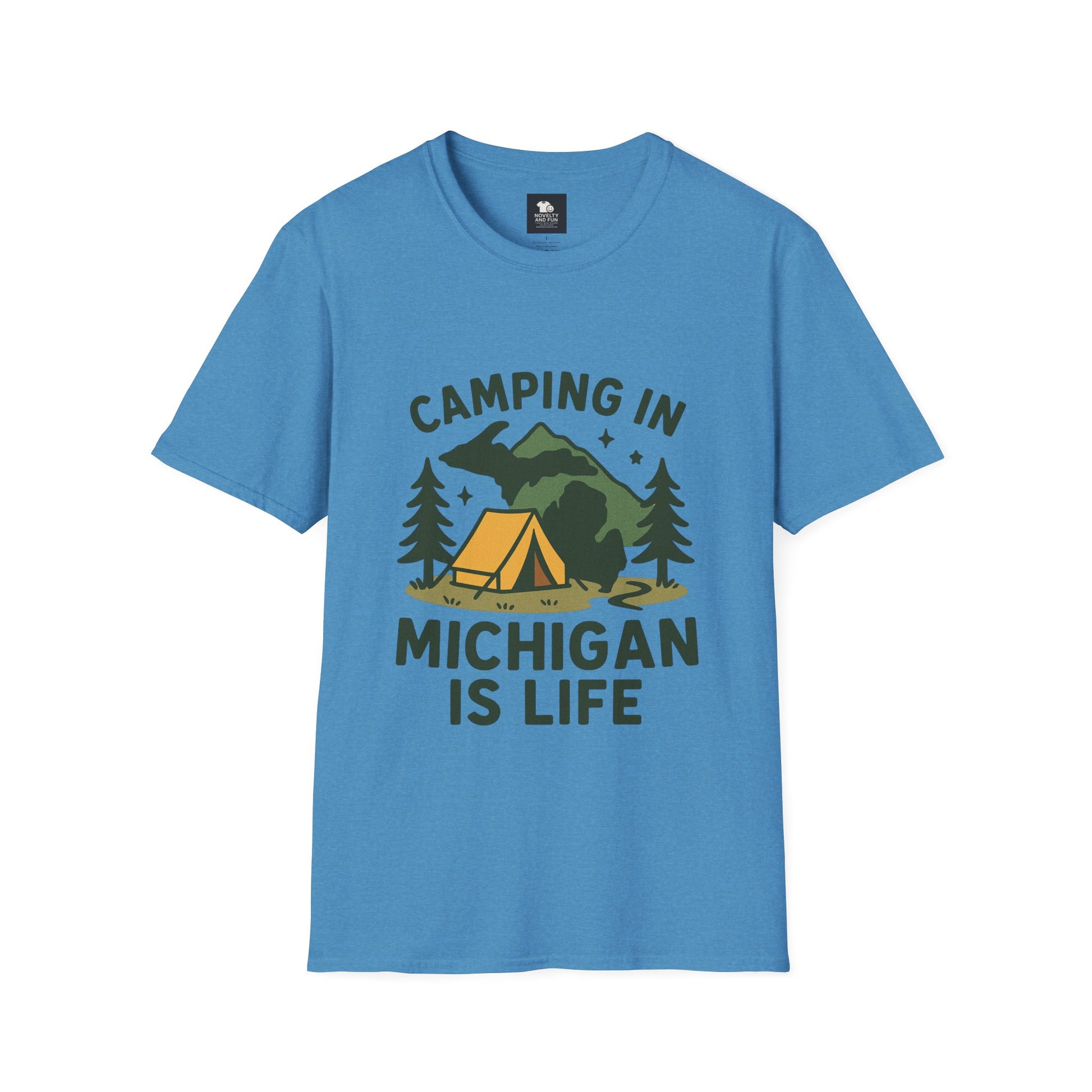 Michigan Camping Is Life T-Shirt - Outdoor Adventure Tee