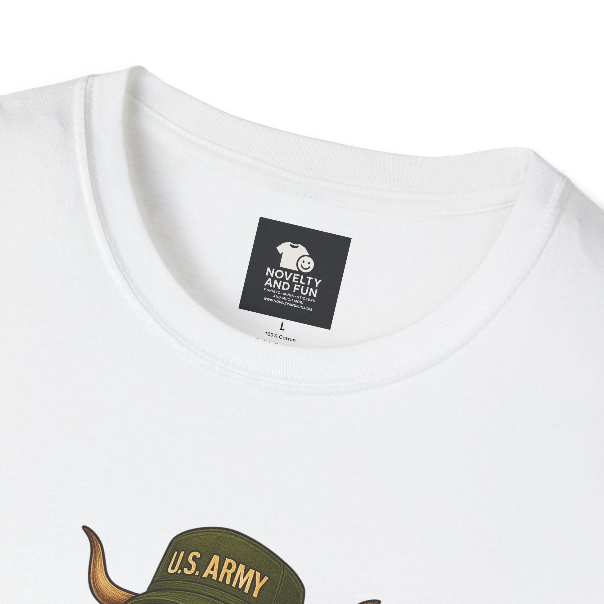 Veteran's Day Army Highland Cow T-Shirt