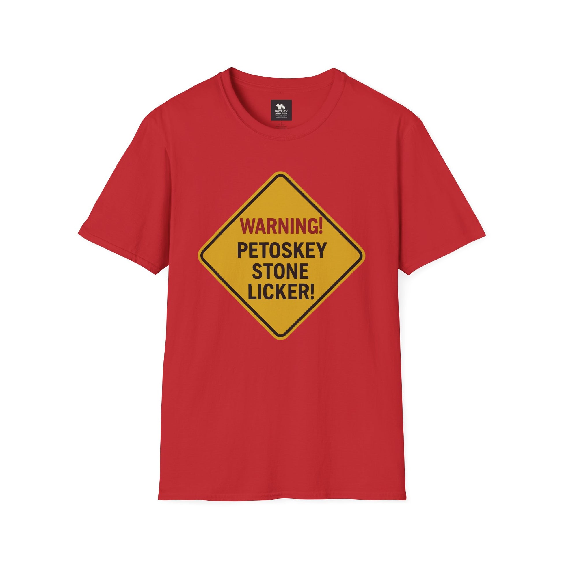 Warning! Contains Petoskey Stone Licker T-Shirt, Funny Gift, Unisex Tee, [...]