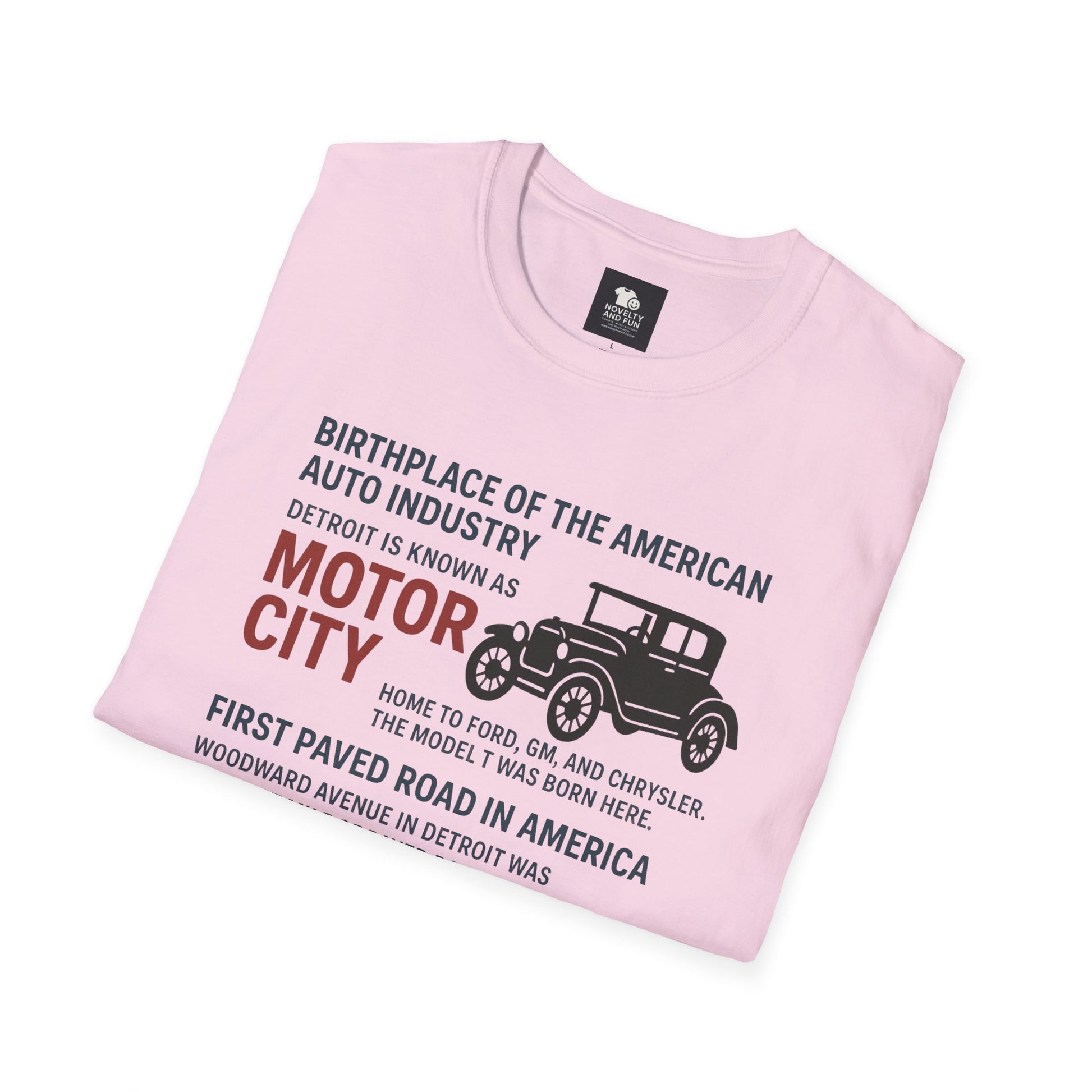Motor City T-Shirt - Detroit Auto Heritage Vintage Car Lover Gift