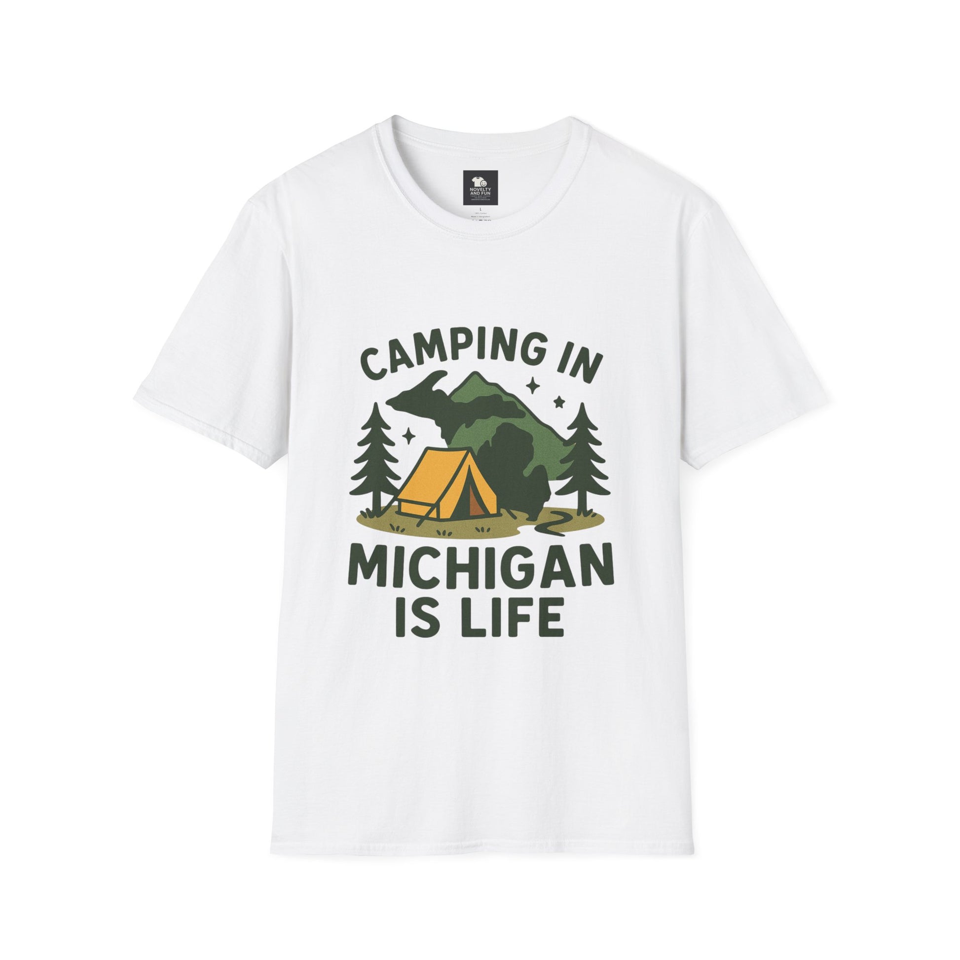Michigan Camping Is Life T-Shirt - Outdoor Adventure Tee