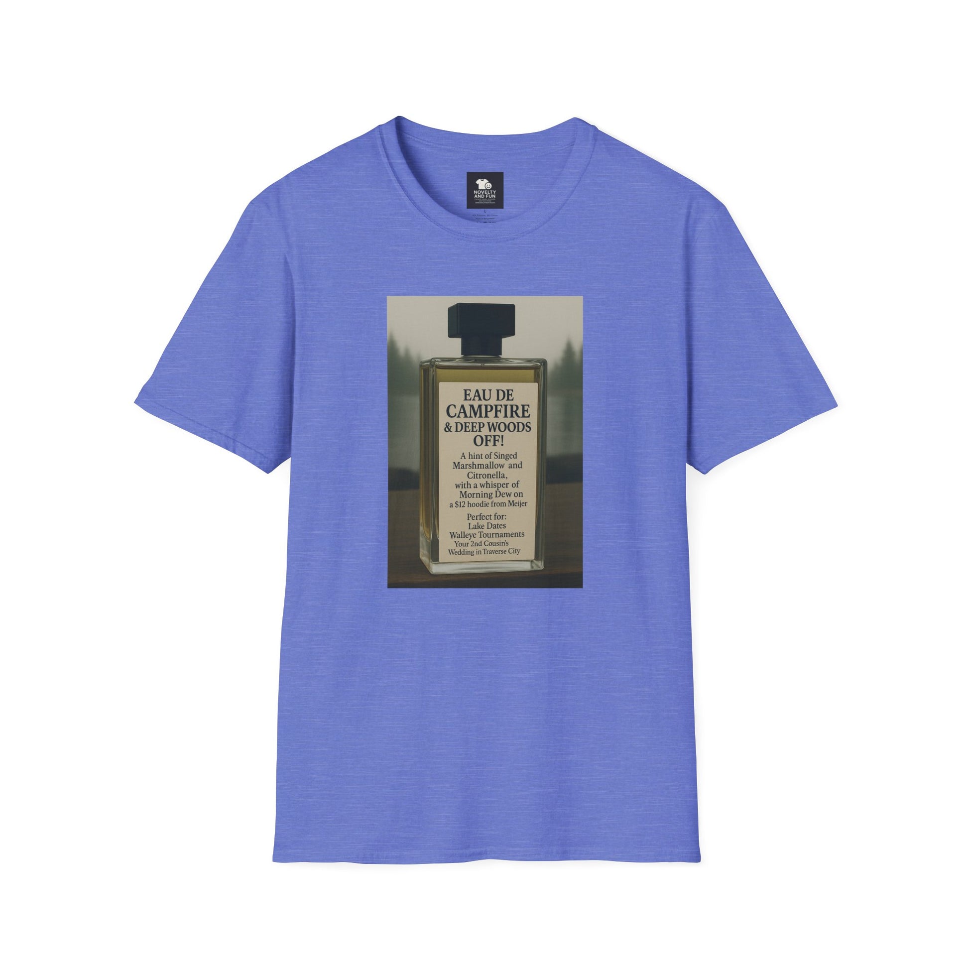 Campfire T-Shirt - Fun Michigan Camping Scent Tee