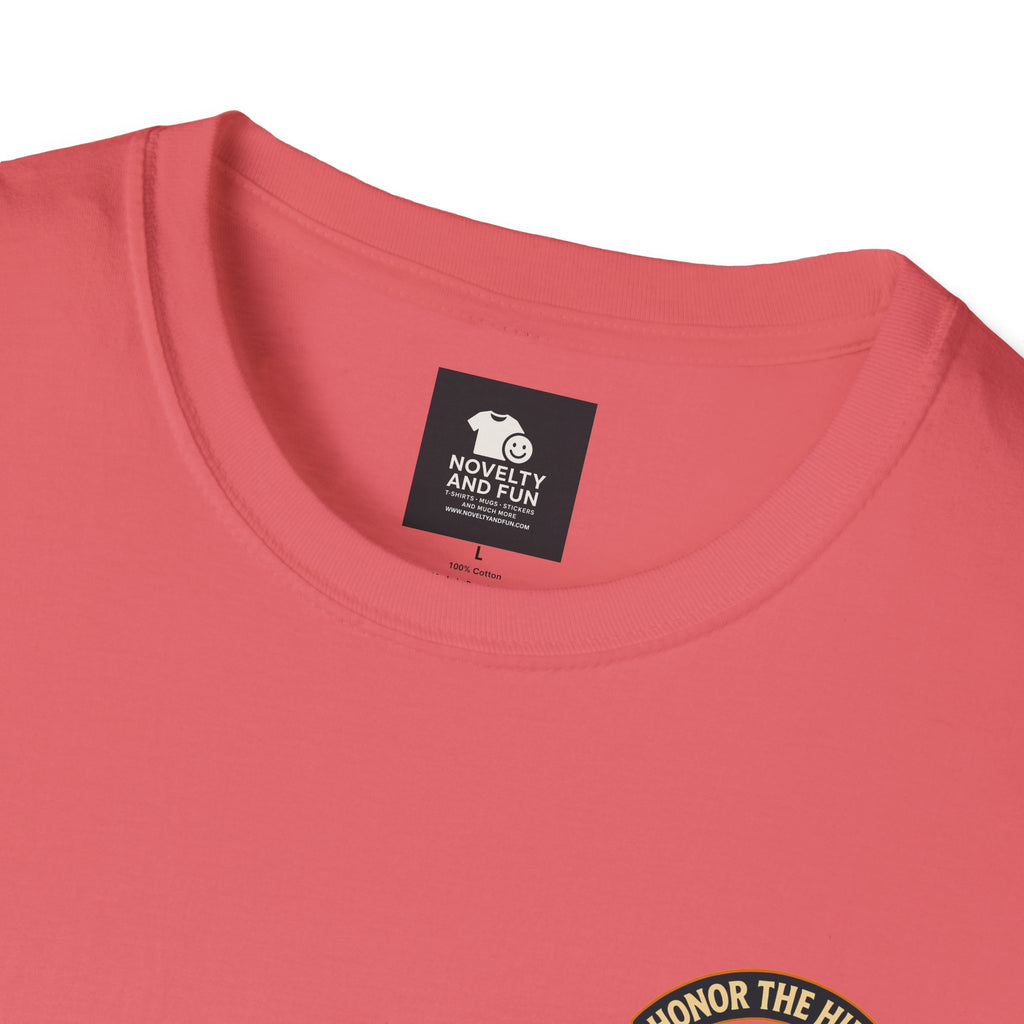 Celebrate Labor Day with Our Happy Highland Cow T-Shirt Front and Back!