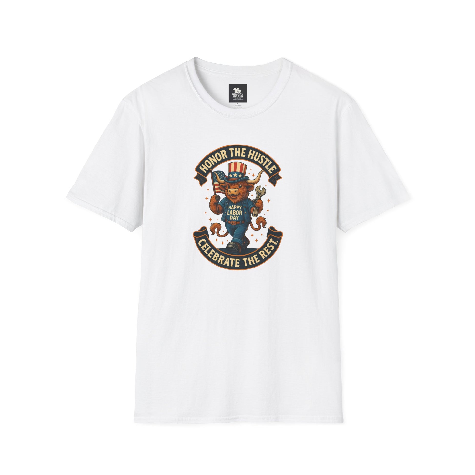 Celebrate Labor Day with Our Happy Highland Cow T-Shirt!