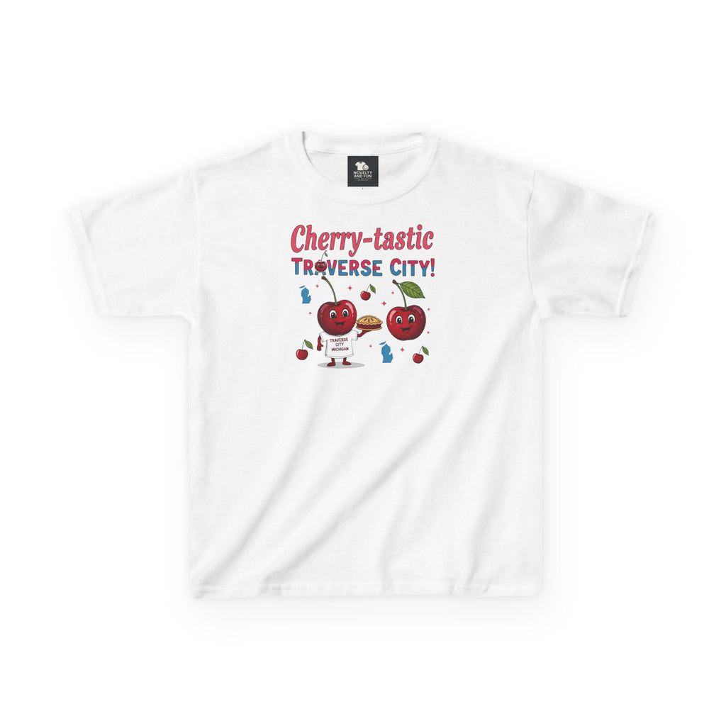 Cherry-tastic Traverse City Kids Tee | Fun Family Tee, Summer Shirt, Kids Gift, Fruit Themed T-shirt, Cherry Lovers Apparel