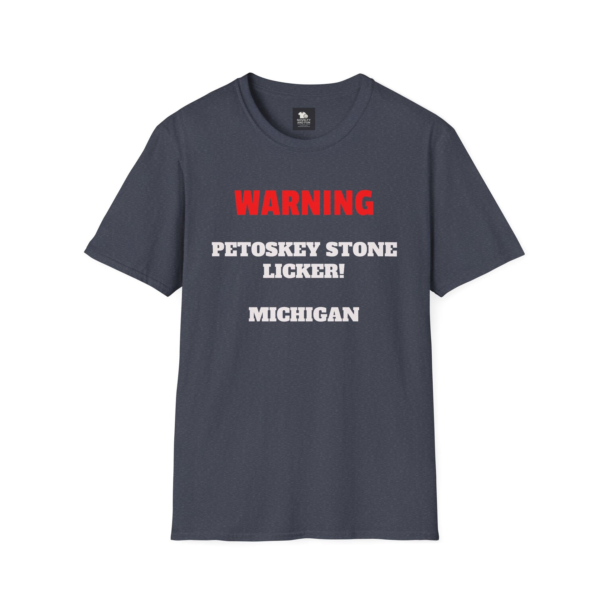 Petoskey Stone Licker Unisex Softstyle T-Shirt - Perfect for Michigan Lovers