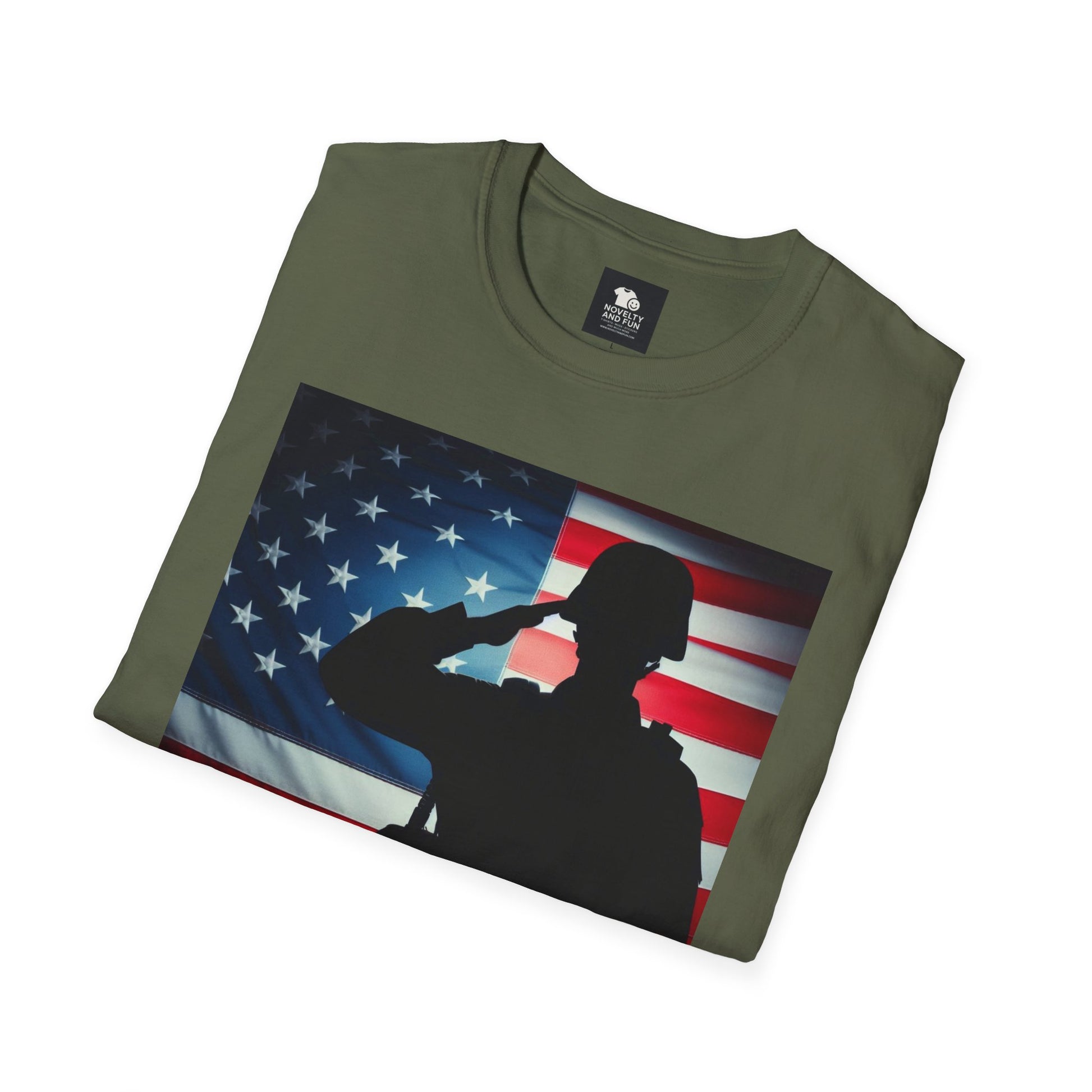 Salute to Service Unisex T-Shirt, Military Tribute Shirt, Patriotic Tee, Veteran Appreciation Gift, 4th of July Outfit, Americana Apparel