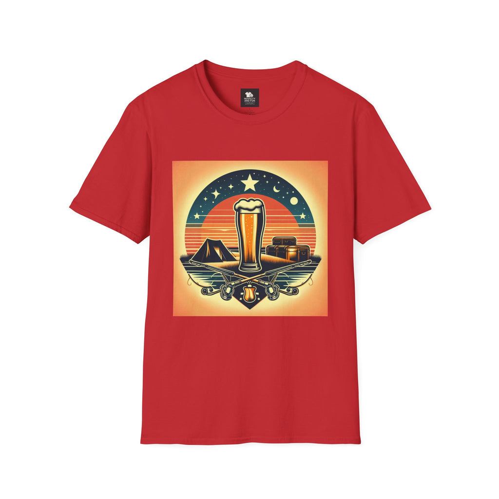 Vintage Beer Graphic Unisex T-Shirt | Retro Style Tee for Beer Lovers and Camping