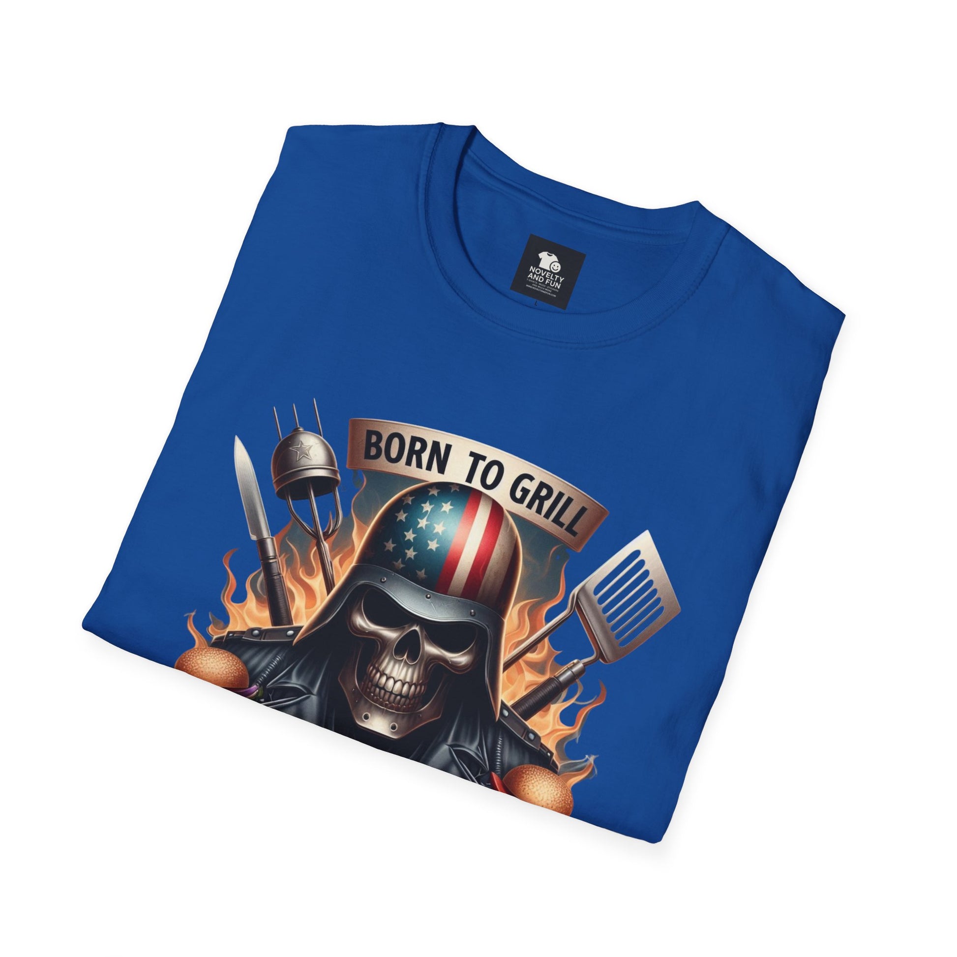 Born to Grill No. 1 Dad T-Shirt - Perfect Gift for Father's Day & BBQ Lovers