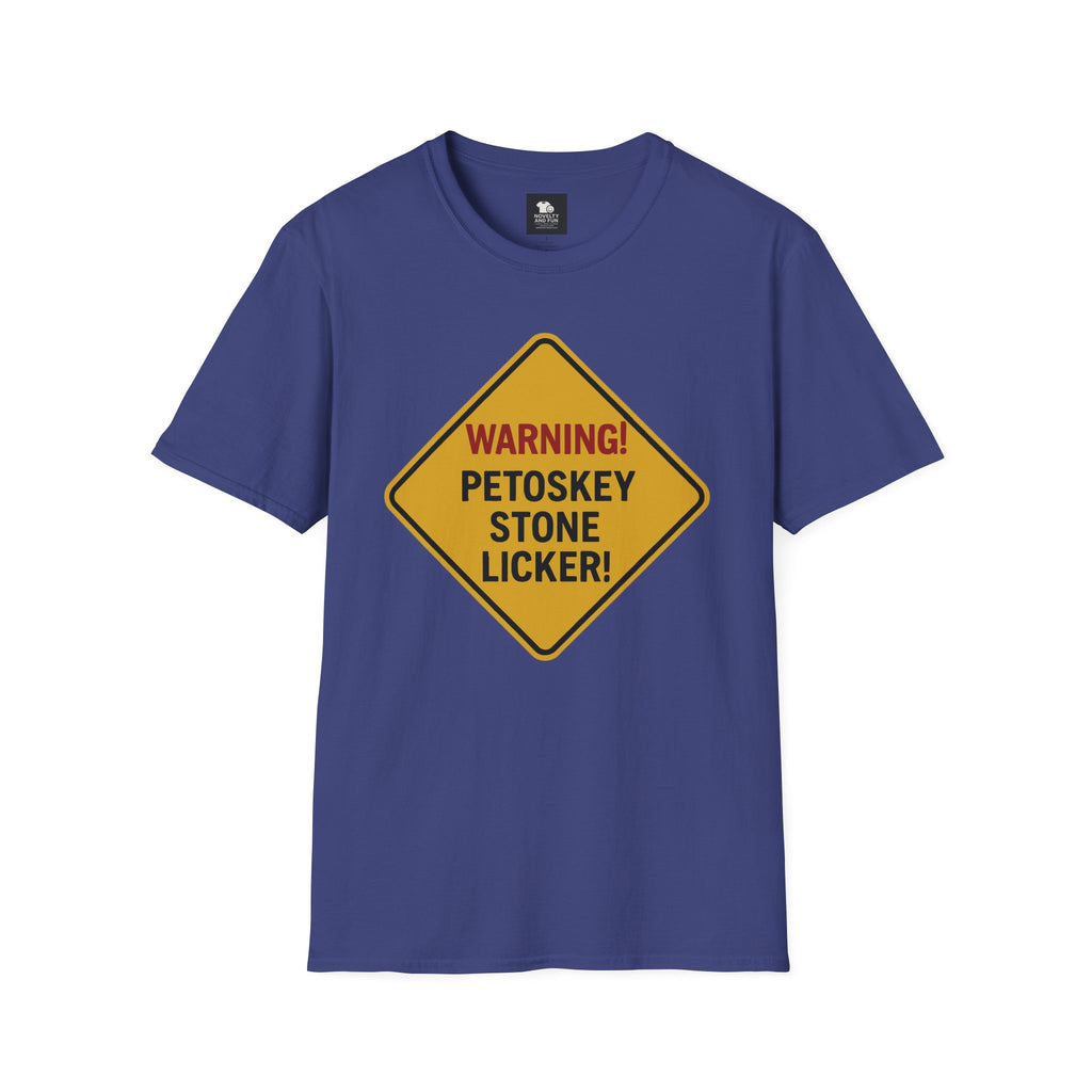 Warning! Contains Petoskey Stone Licker T-Shirt, Funny Gift, Unisex Tee, [...]