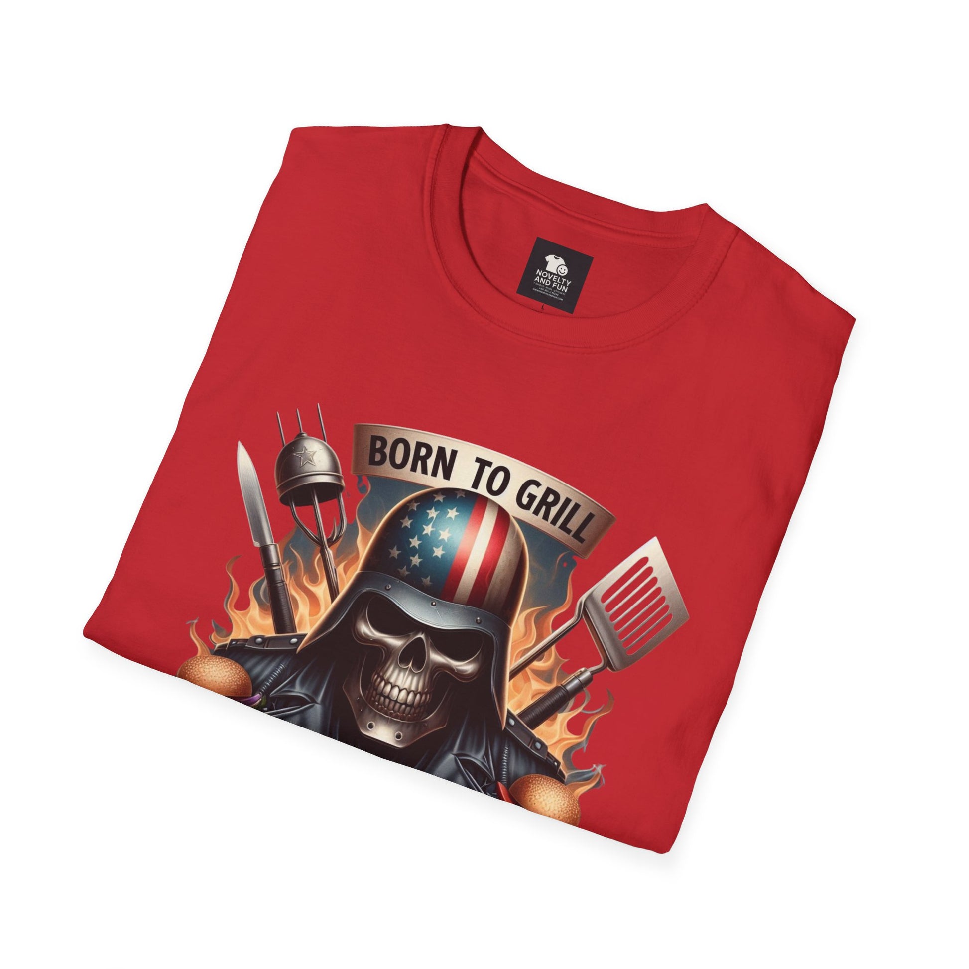 Born to Grill No. 1 Dad T-Shirt - Perfect Gift for Father's Day & BBQ Lovers