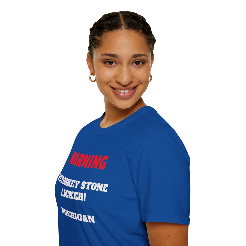 Petoskey Stone Licker Unisex Softstyle T-Shirt - Perfect for Michigan Lovers