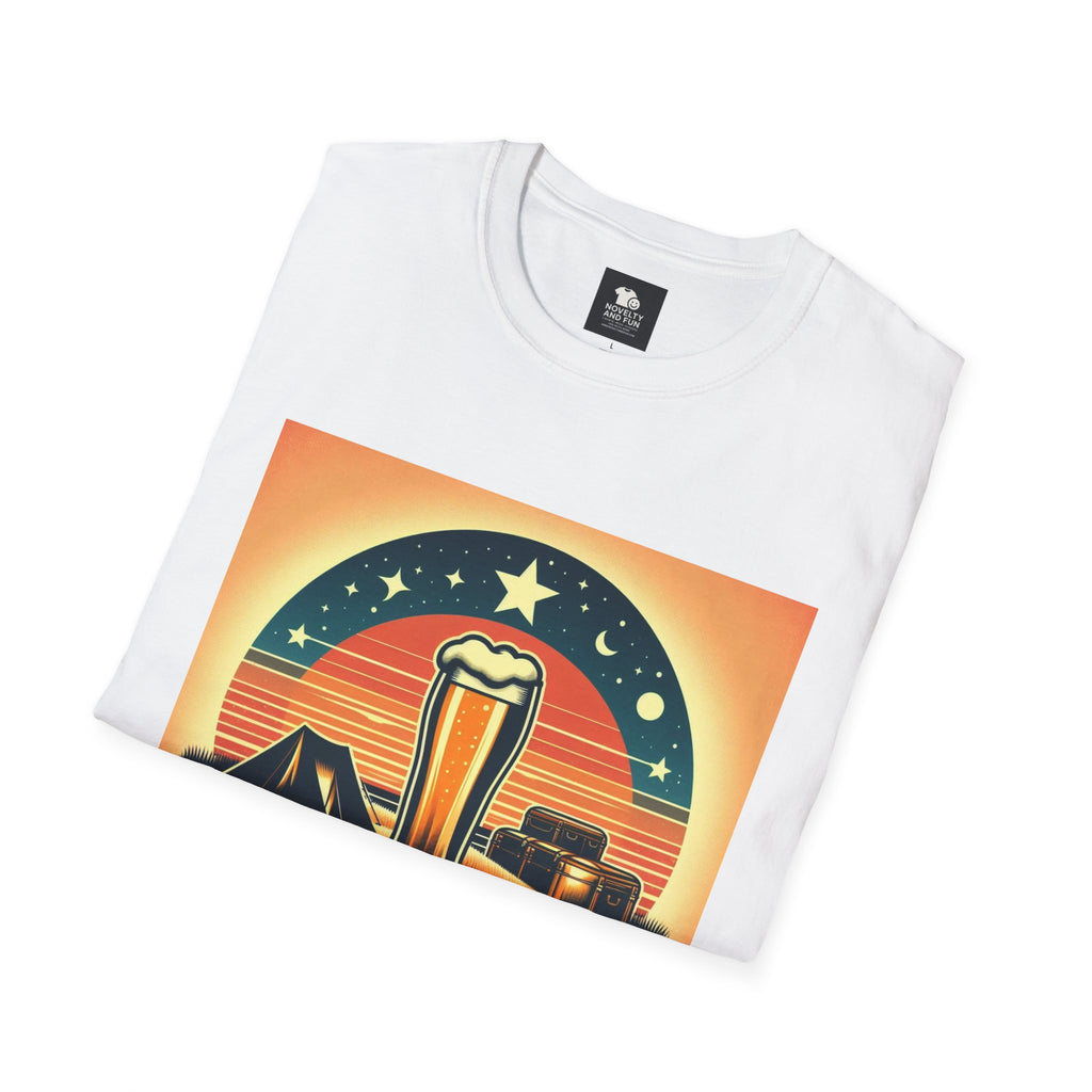 Vintage Beer Graphic Unisex T-Shirt | Retro Style Tee for Beer Lovers and Camping