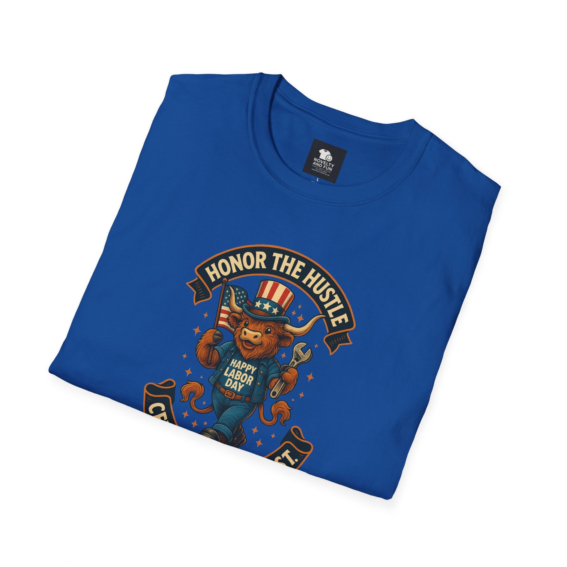 Celebrate Labor Day with Our Happy Highland Cow T-Shirt!