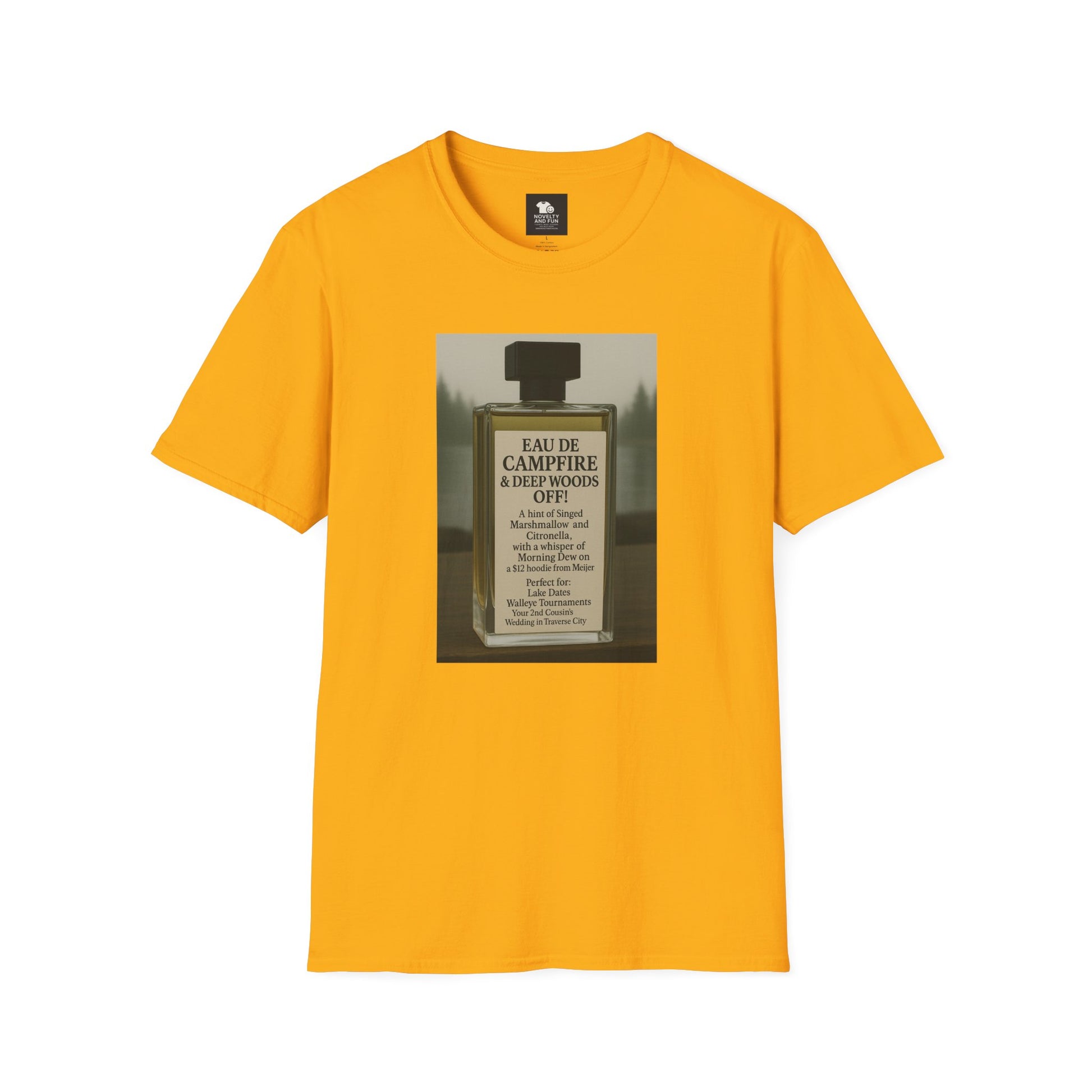 Campfire T-Shirt - Fun Michigan Camping Scent Tee
