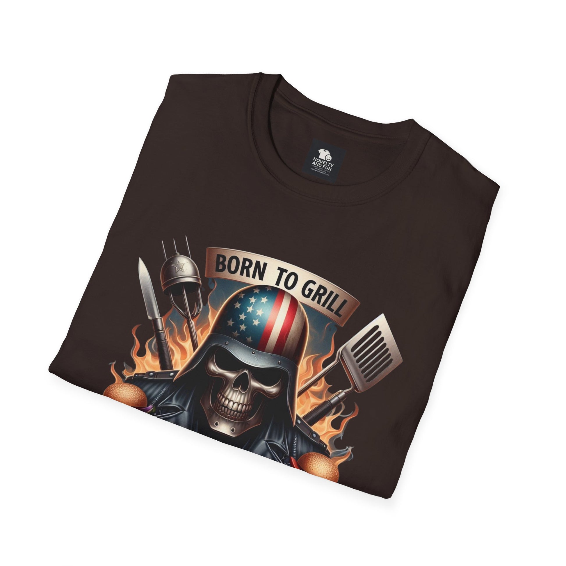 Born to Grill No. 1 Dad T-Shirt - Perfect Gift for Father's Day & BBQ Lovers