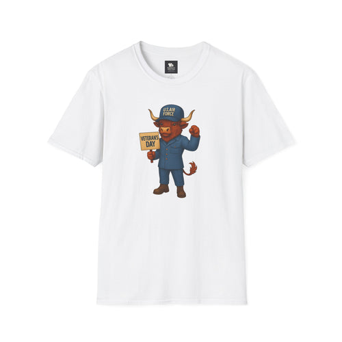Air Force Veteran's Day Highland Cow T-Shirt