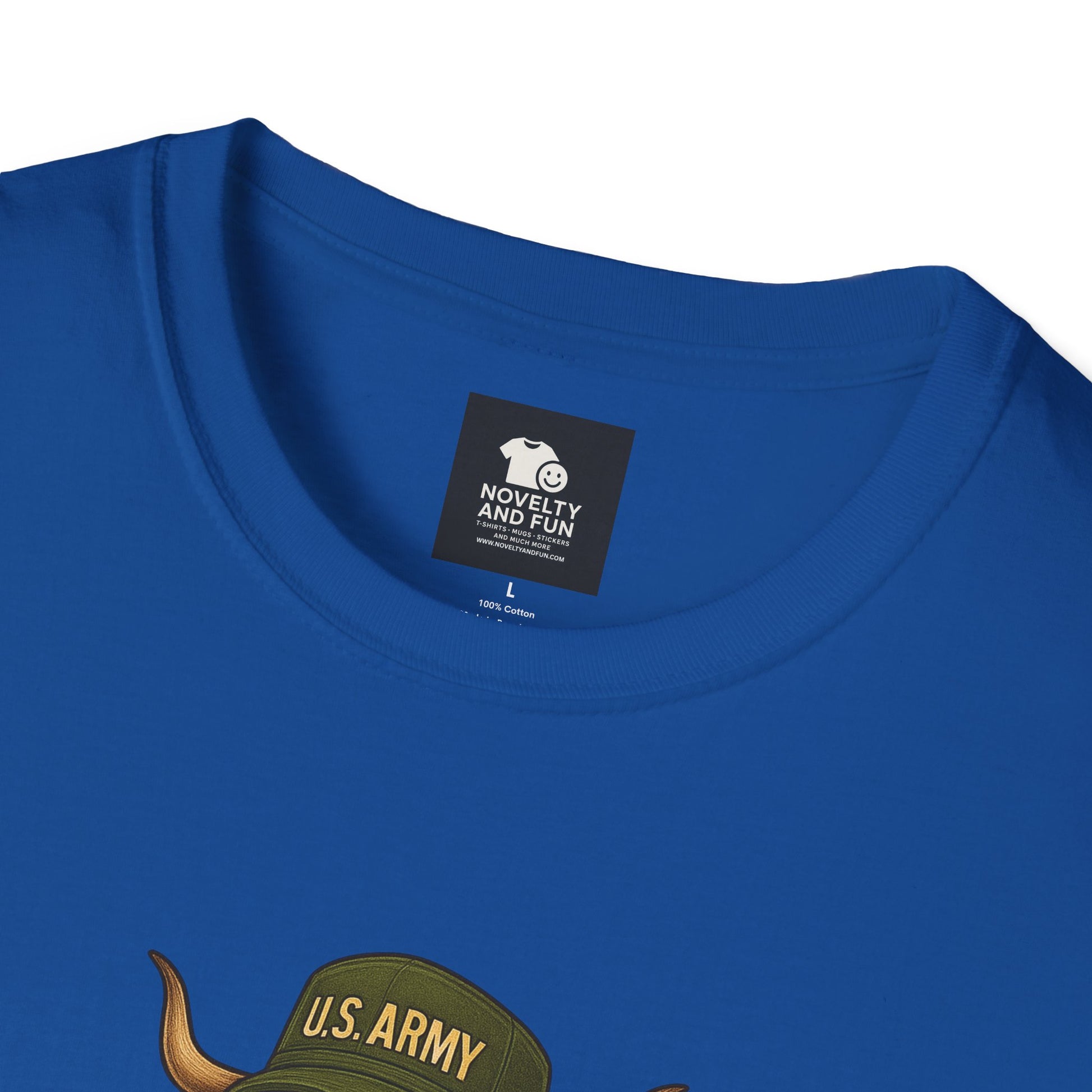 Veteran's Day Army Highland Cow T-Shirt